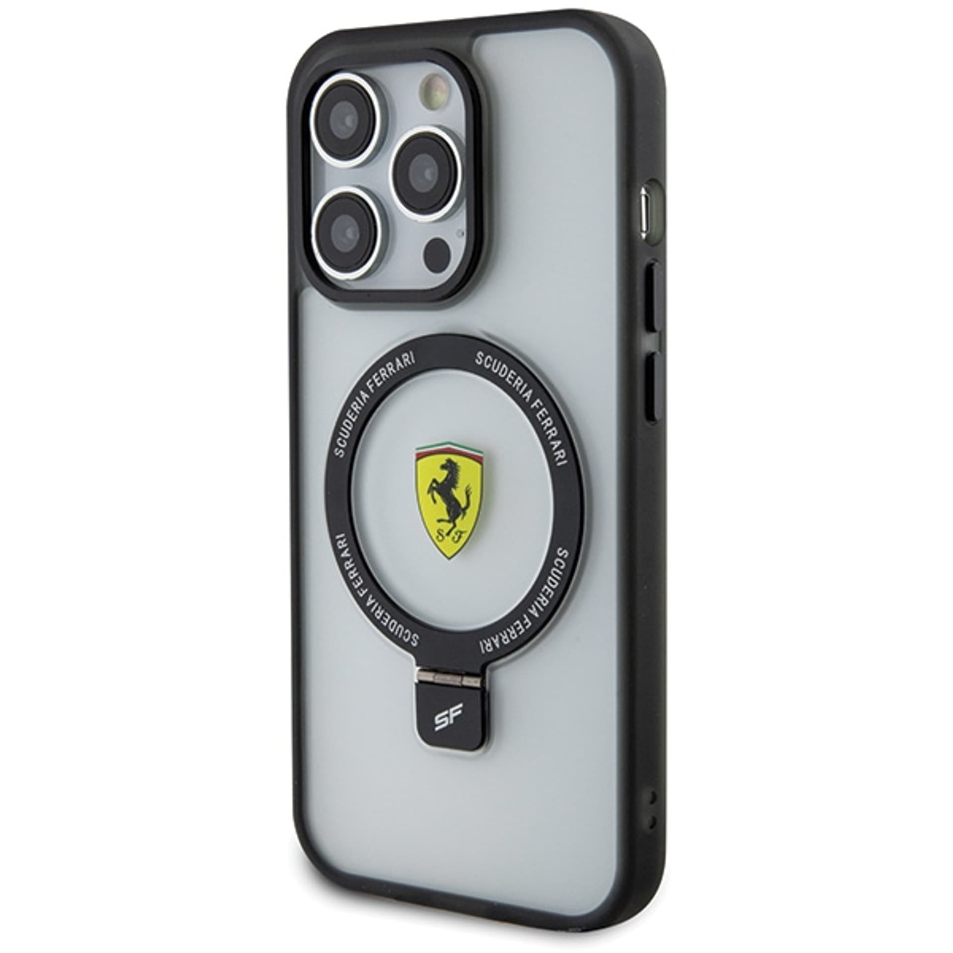 

Ferrari FEHMP15XUSCAH iPhone 15 Pro Max 6.7" transparent hardcase Ring Stand 2023 Collection MagSafe