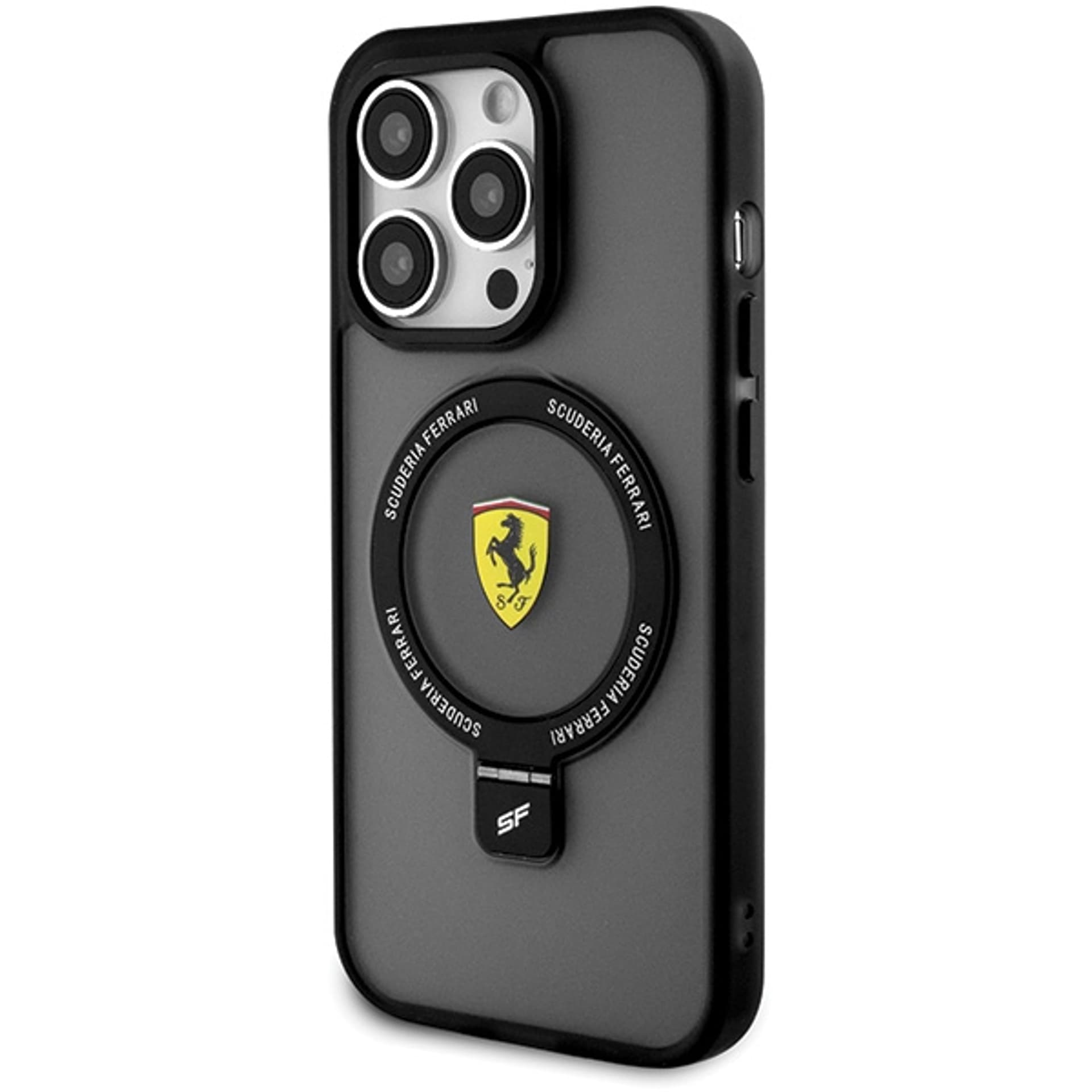 

Ferrari FEHMP15XUSCAK iPhone 15 Pro Max 6.7" czarny/black hardcase Ring Stand 2023 Collection MagSafe