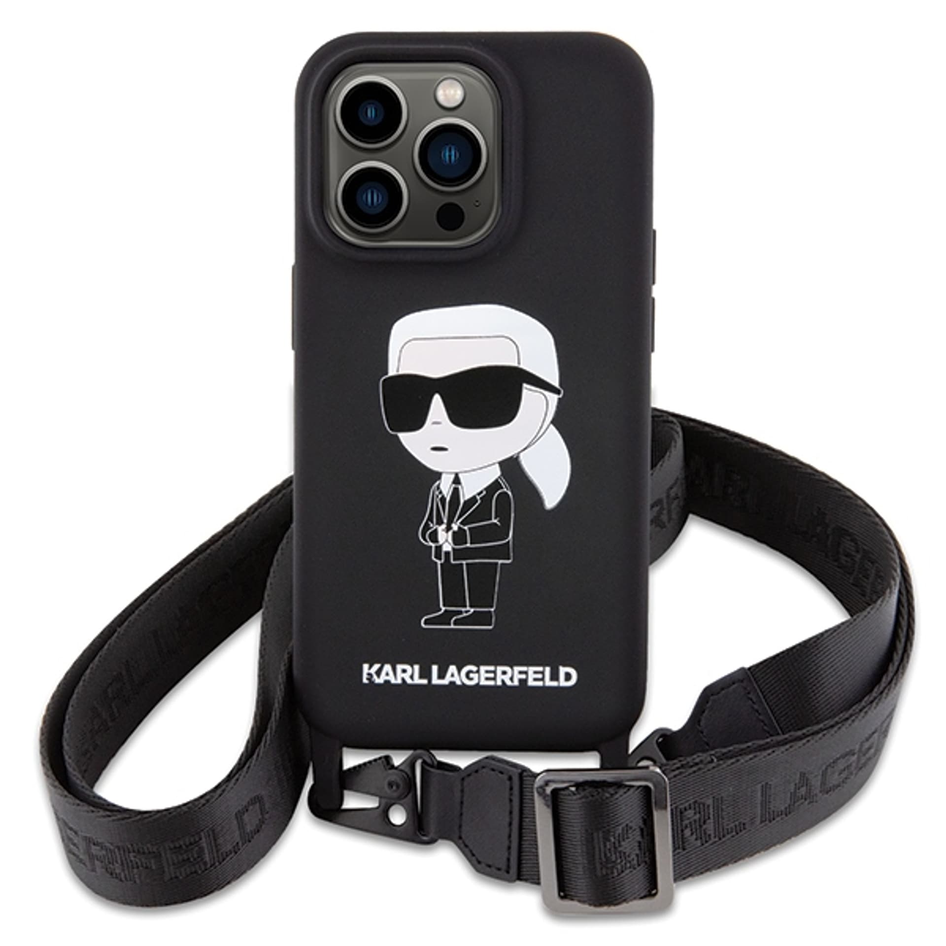 

Karl Lagerfeld KLHCP15XSCBSKNK iPhone 15 Pro Max 6.7" hardcase czarny/black Crossbody Silicone Ikonik