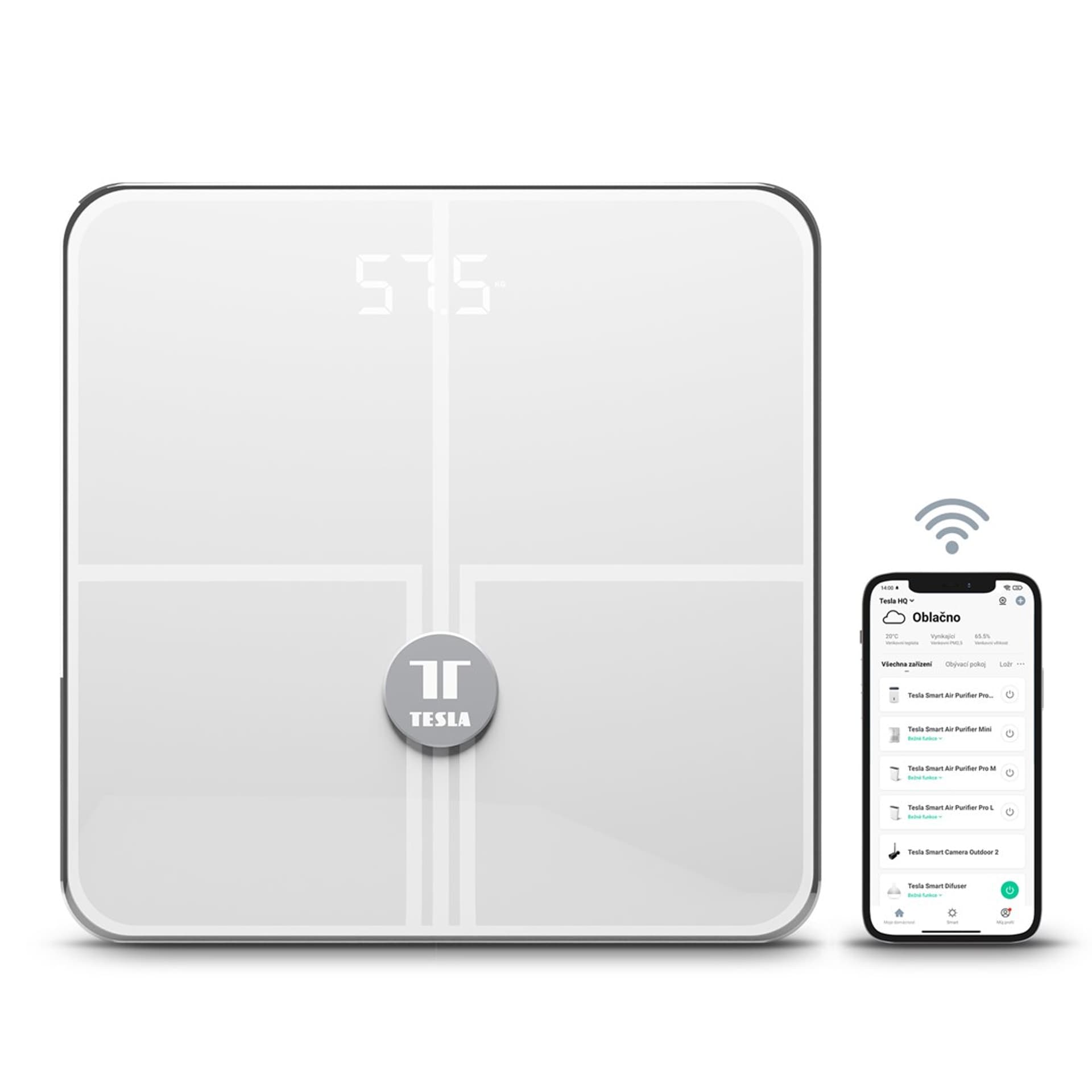 

Waga łazienkowa TESLA TSL-HC-BF1321 Smart Composition Scale Wi-Fi Style
