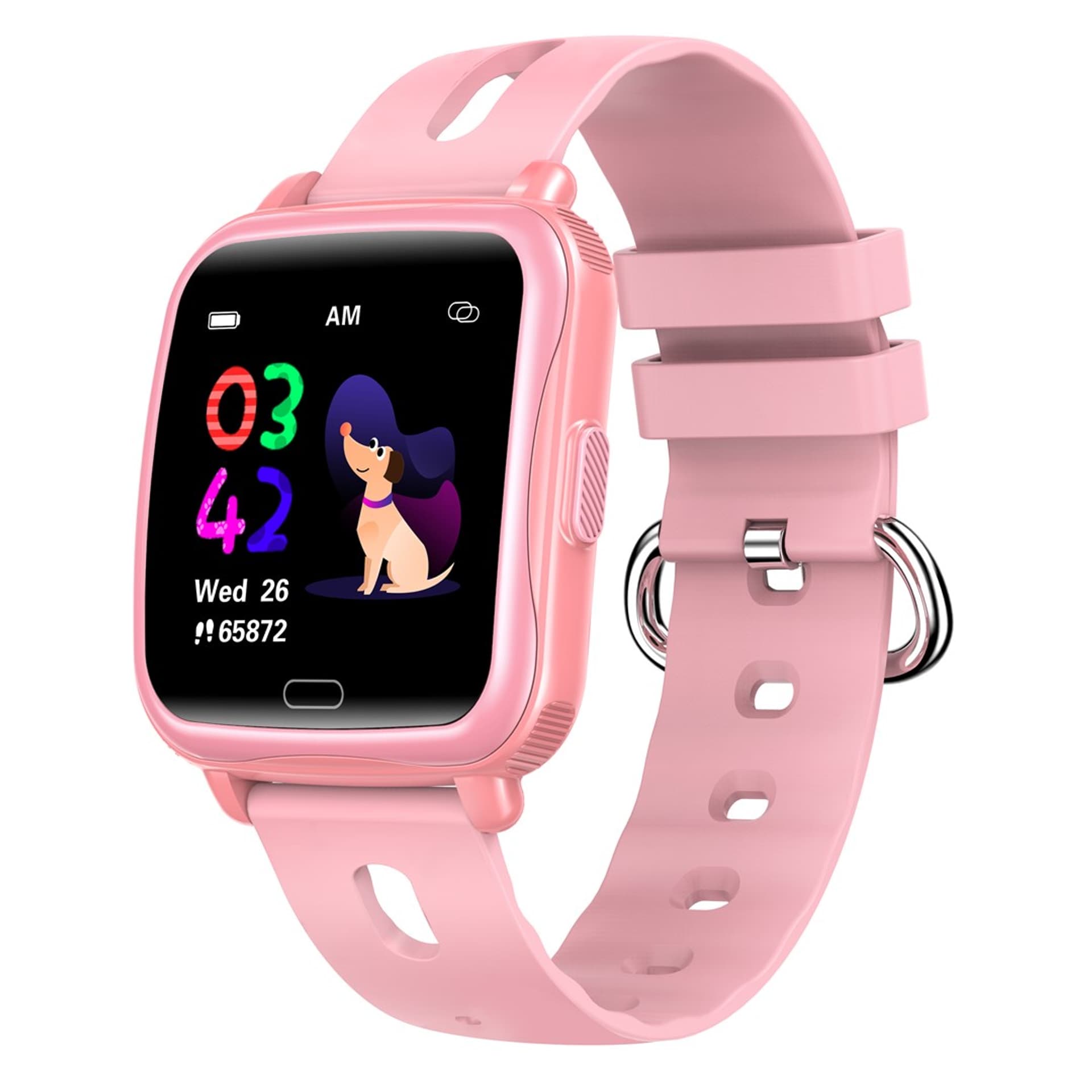 

Dziecięcy smartwatch BT Denver z pomiarem różowy