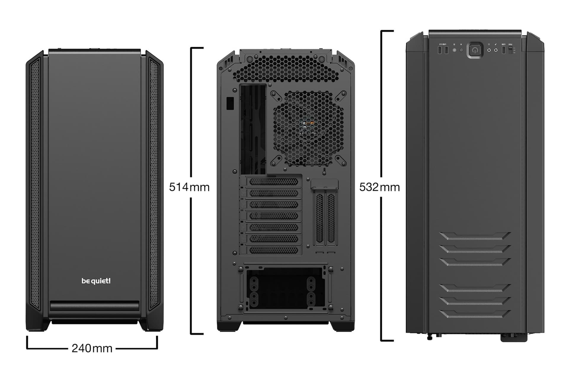 

Obudowa BE QUIET! SILENT BASE 601 BG026 (ATX, Extended ATX, Mini ATX, Mini ITX; kolor czarny)