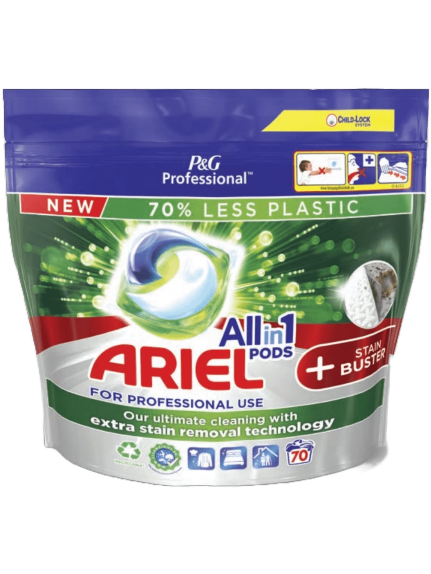 

ARIEL kapsułki 3w1 70szt Professional Stain (worek) 1,904kg, Worek) 1.904k