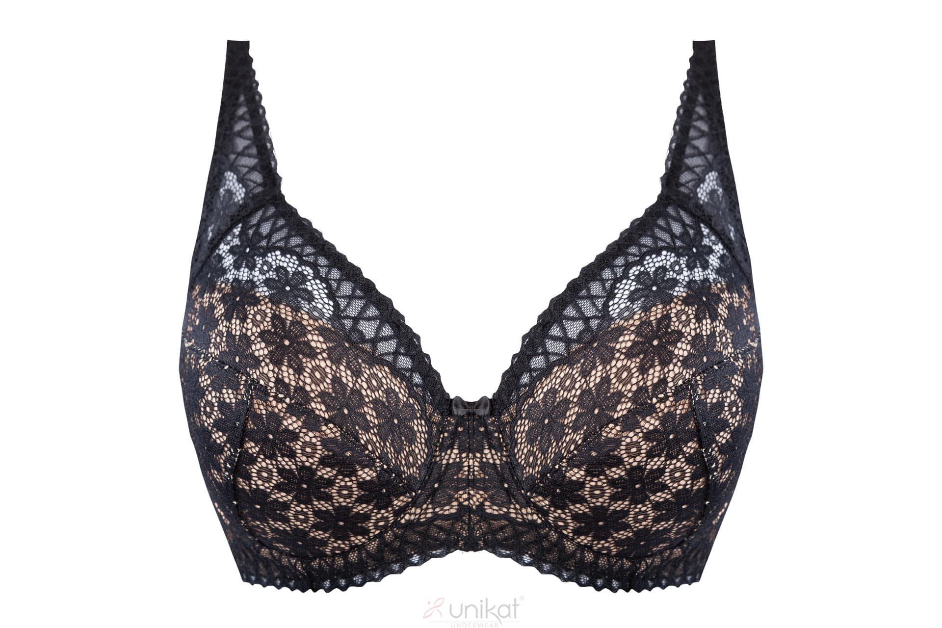 

Biustonosz "NADINA" full cup (kolor CZARNY BEŻ, rozmiar 80D)