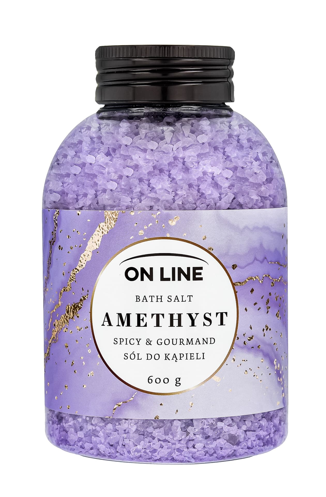

ON LINE Sól do kąpieli Amethyst - Spicy & Gourmand 600g