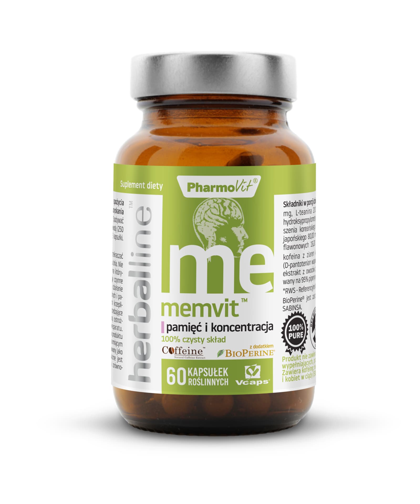 

Herballine Memvit™ pamięć i koncentracja 60 kapsułek