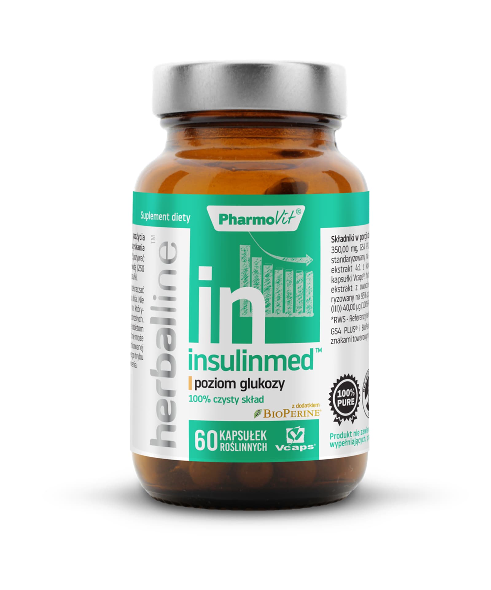 

Herballine Insulinmed™ poziom glukozy 60 kapsułek