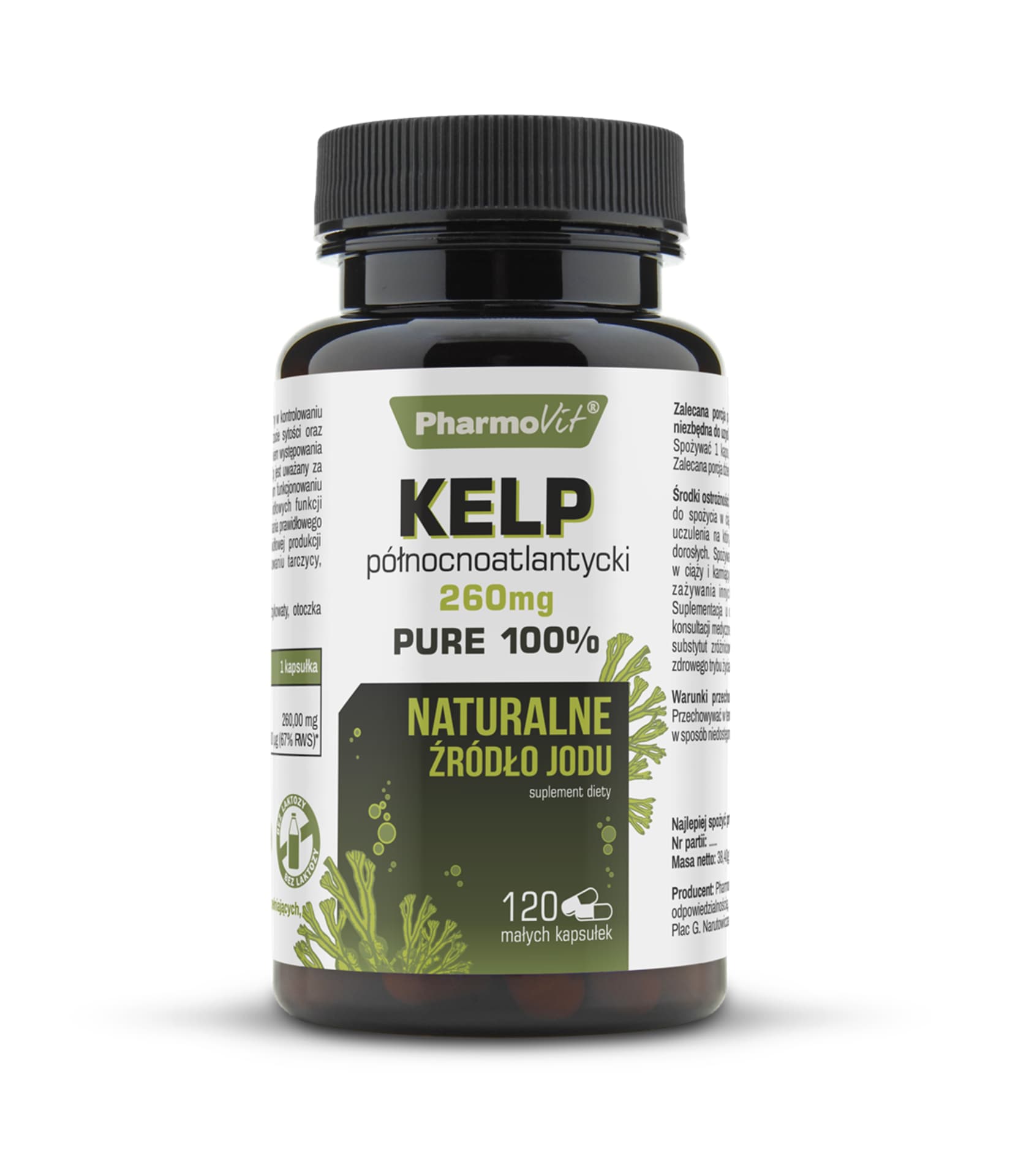 

Kelp północnoatlantycki Pure 100% 120 kapsułek PharmoVit