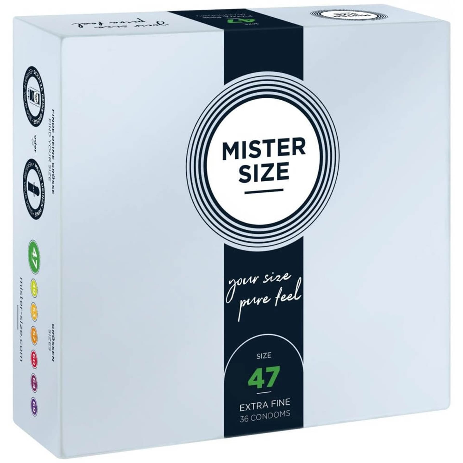 

Prezerwatywy 47mm 36 szt. Mister Size