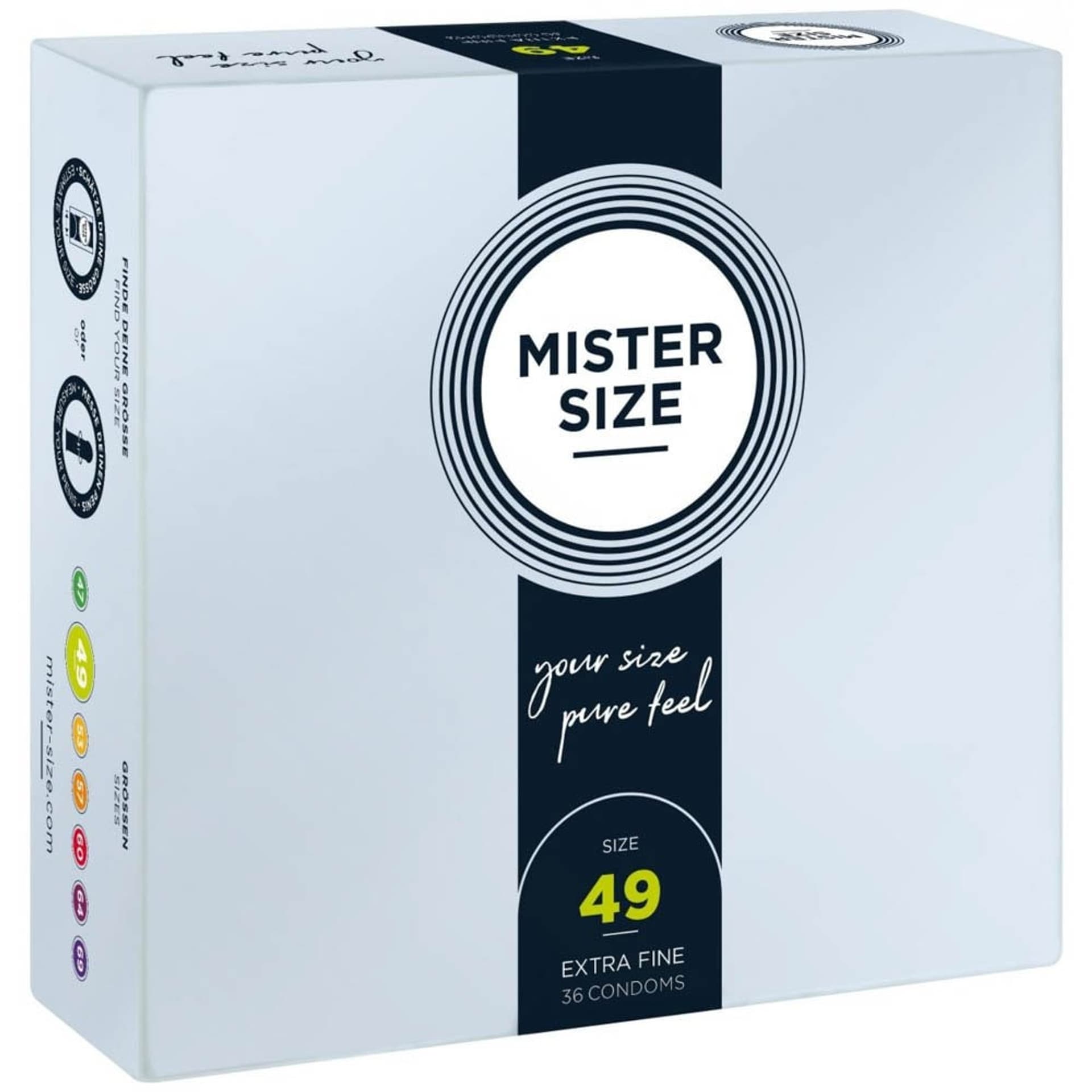 

Prezerwatywy 49mm 36 szt. Mister Size