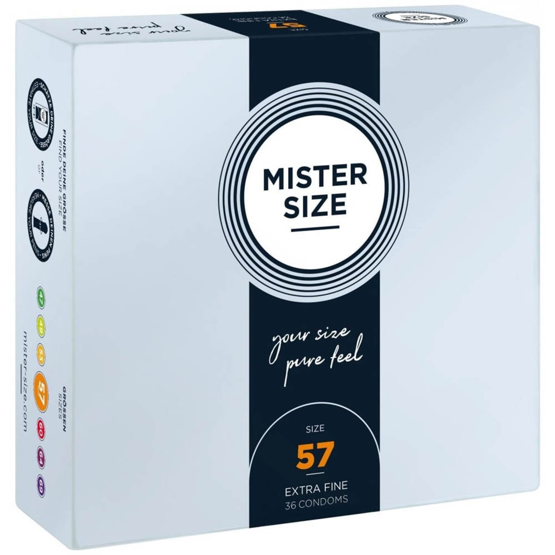 

Prezerwatywy 57mm 36 szt. Mister Size
