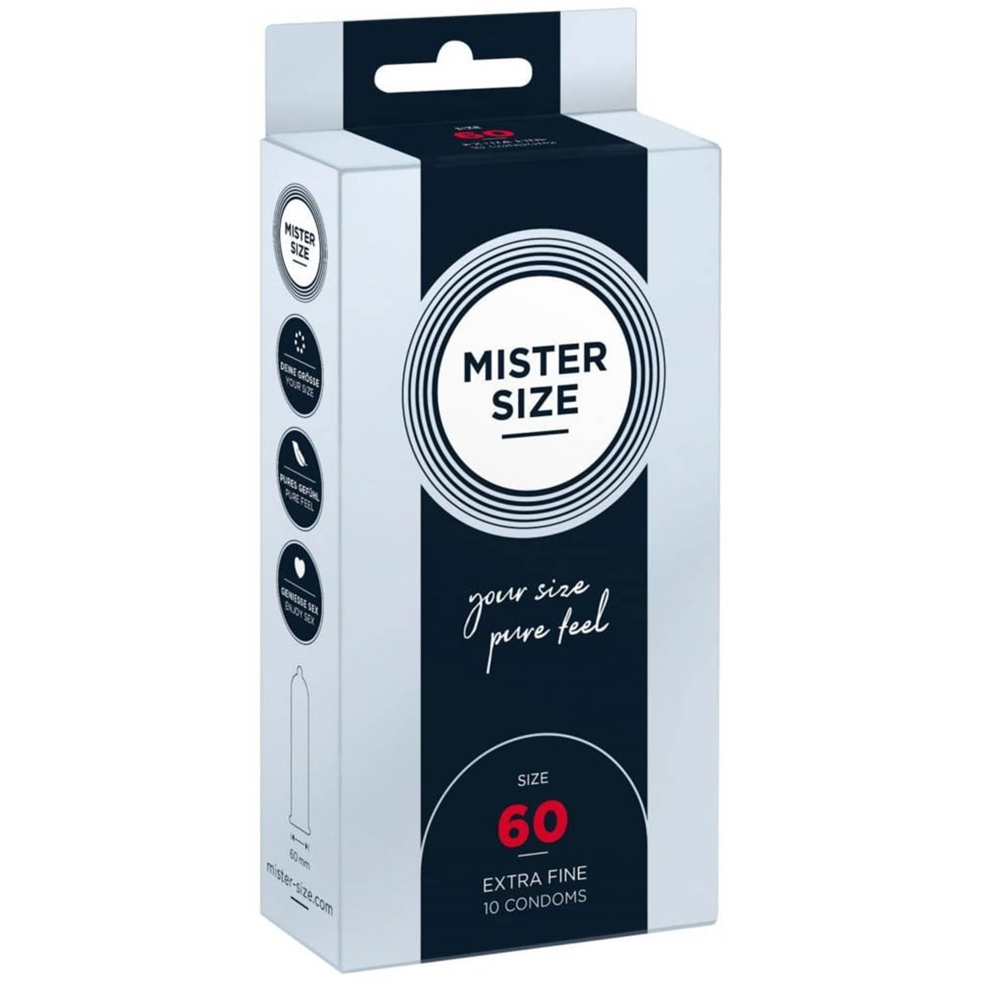 

Prezerwatywy 60mm 10 szt. Mister Size