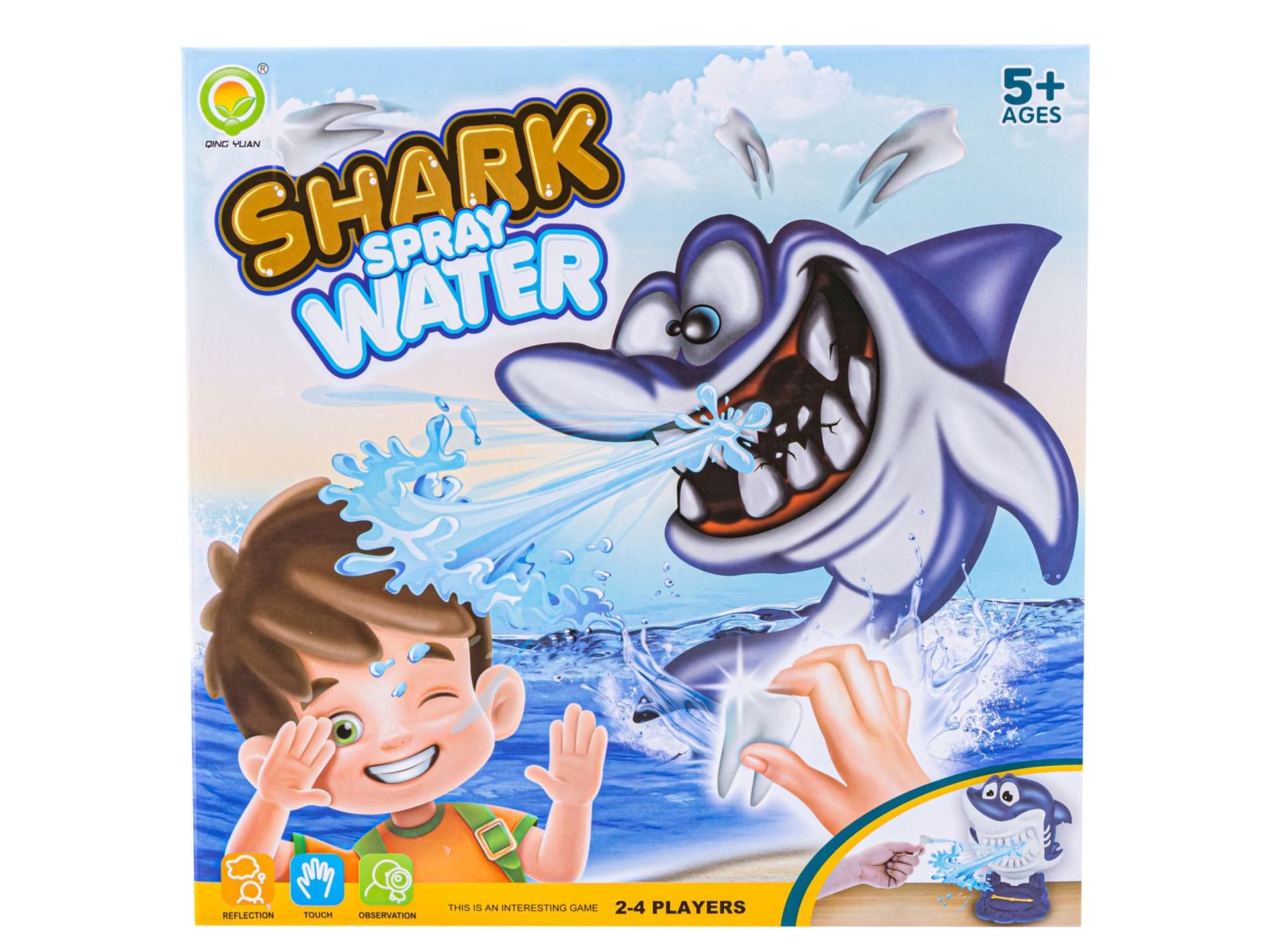 

Zręcznościowa Gra Rodzinna Wyrwij Chory Ząbek Rekina, Shark Spray Water Sika Wodą