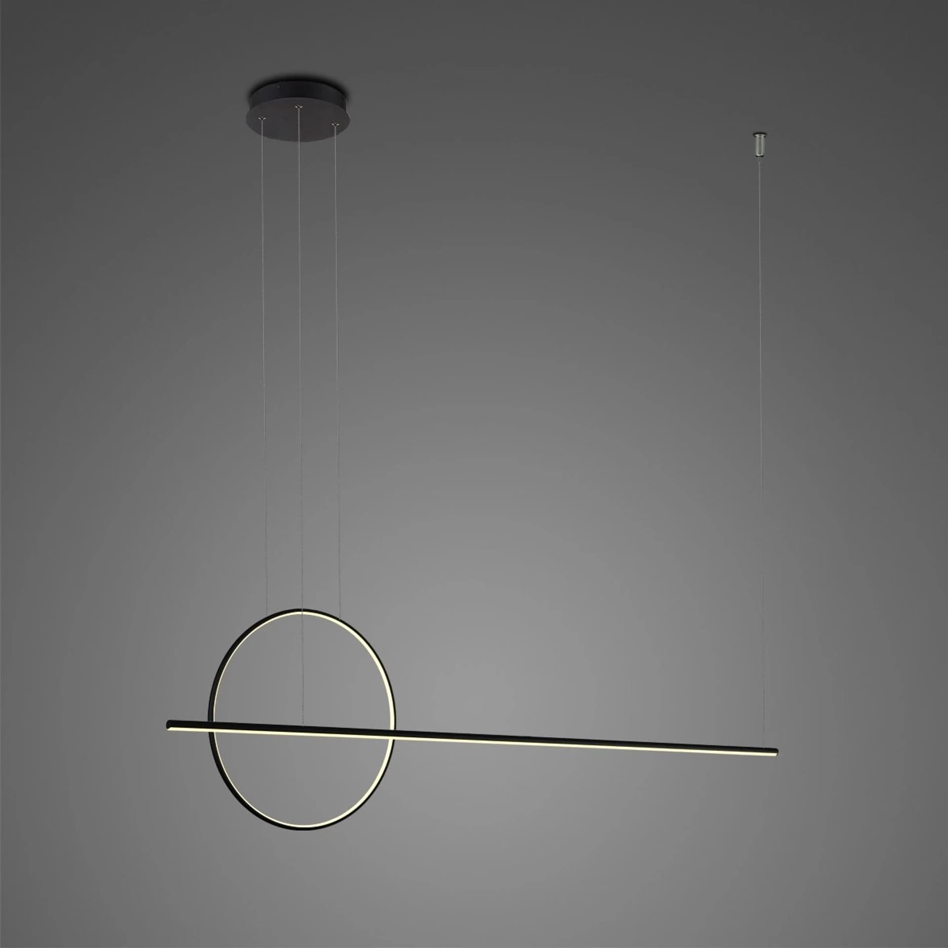 

Lampa wisząca LINEA No.2 Φ35 cm czarna 4k Altavola Design (Barwa światła barwa dzienna, Kolor Czarny, Możliwość ściemniania nie)
