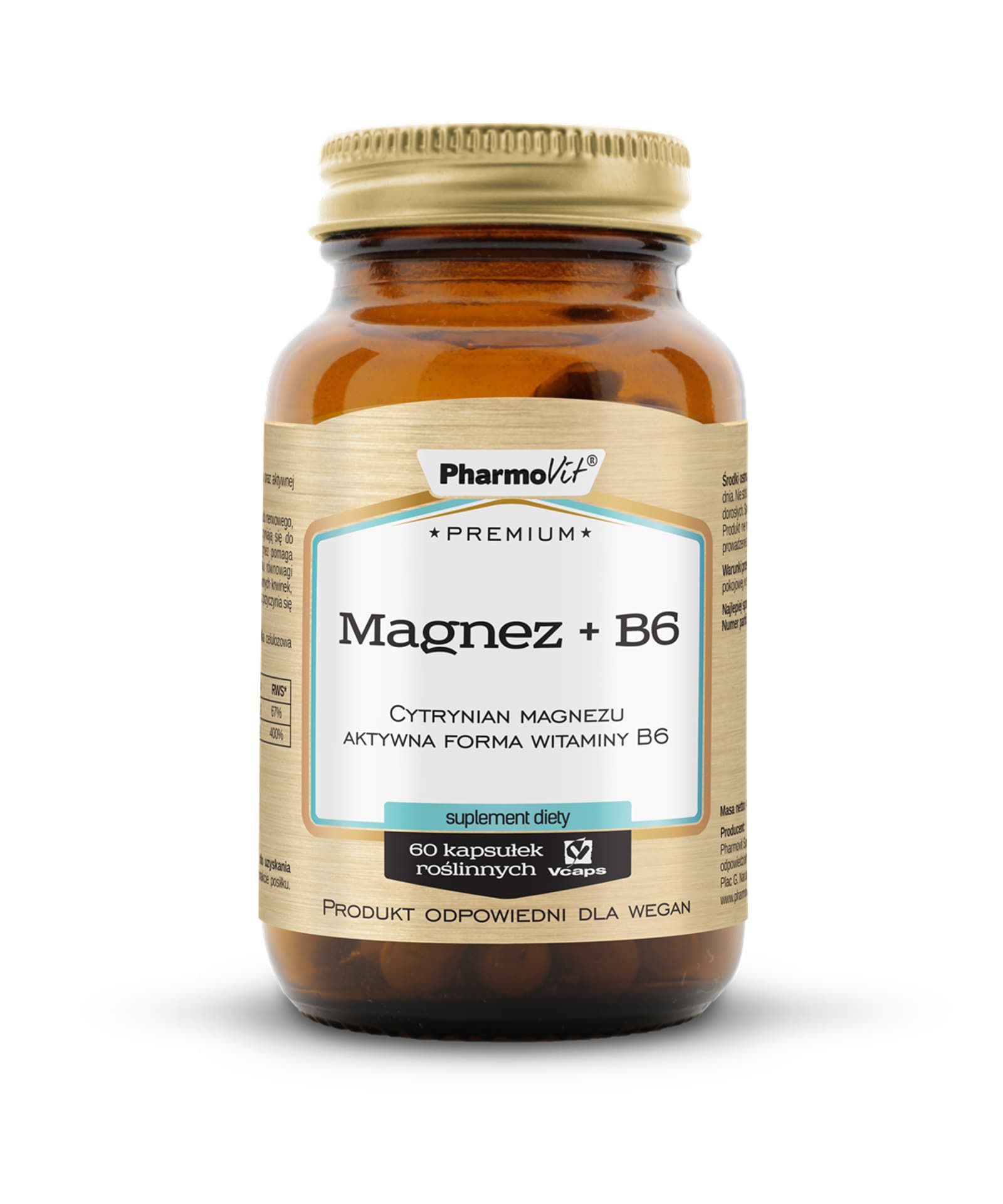 

Magnez B6 60 kapsułek Premium PharmoVit
