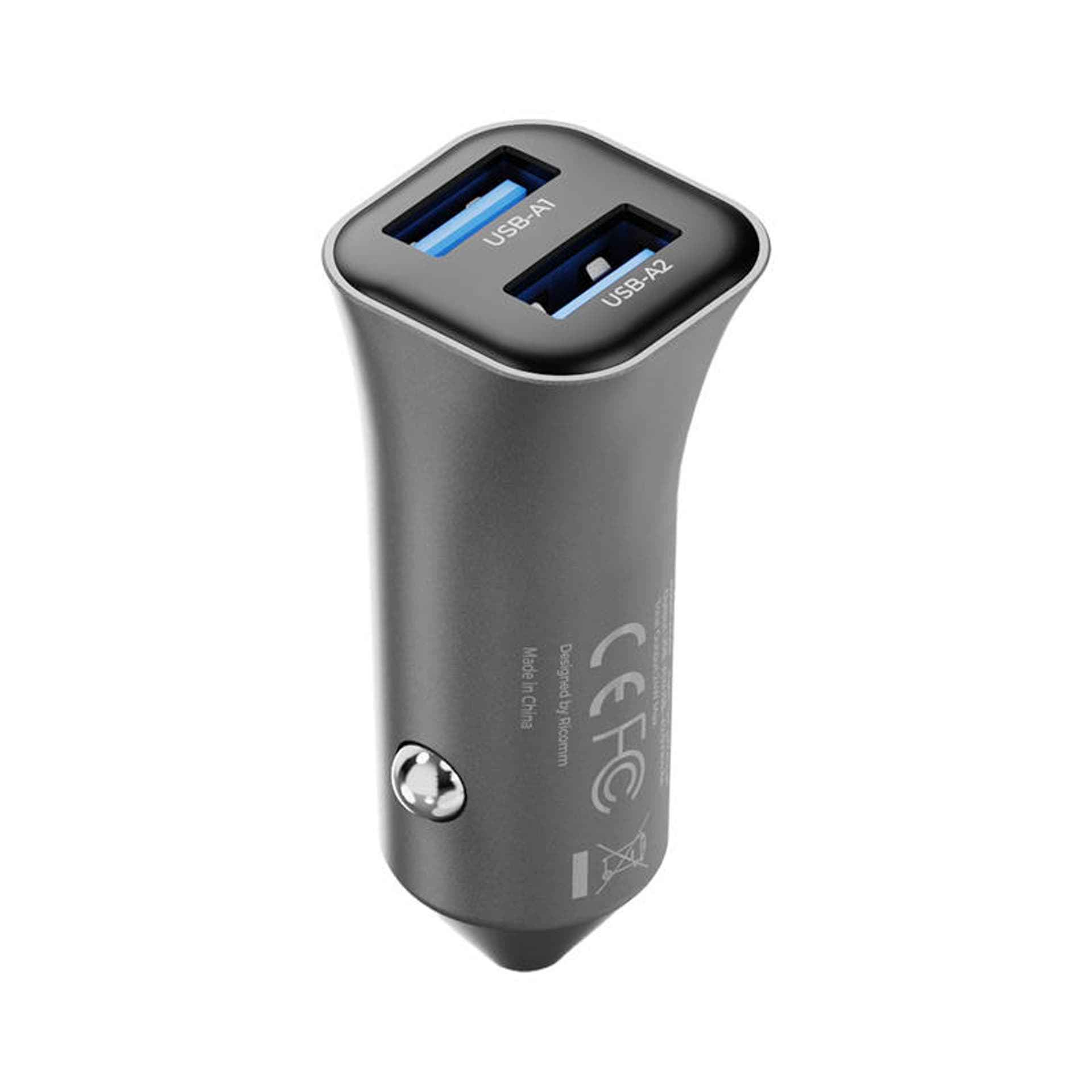 

Ładowarka samochodowa 24W Ricomm RA241 2xUSB-A