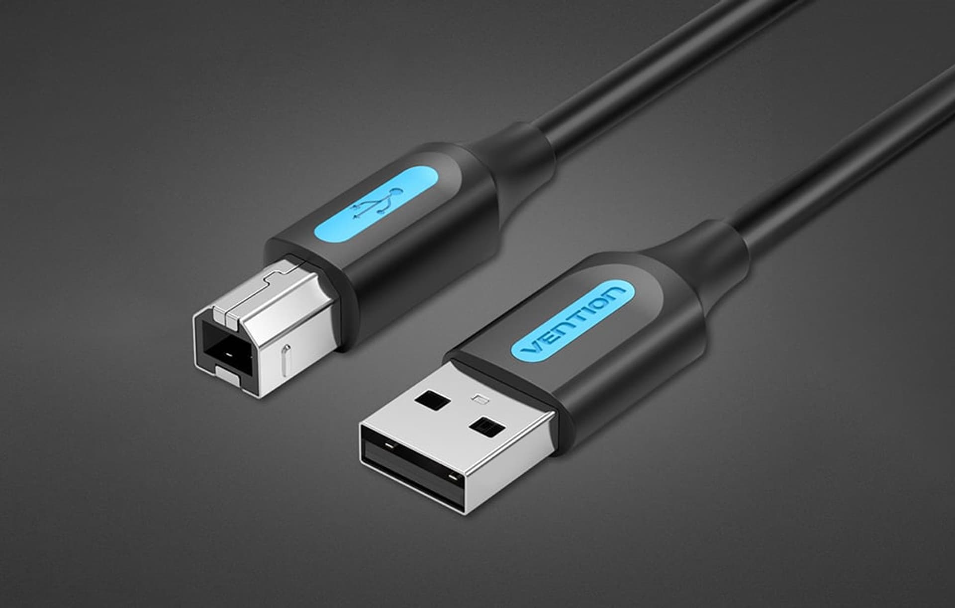 

Kabel USB 2.0 A do B Vention COQBI 3m (czarny)