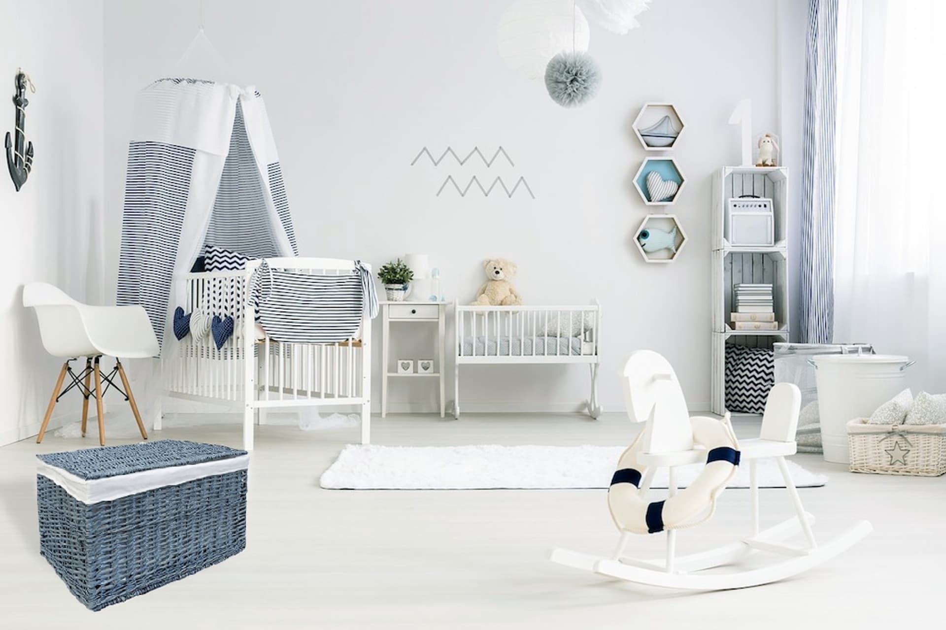 

Kufer wiklinowy szary 65 L