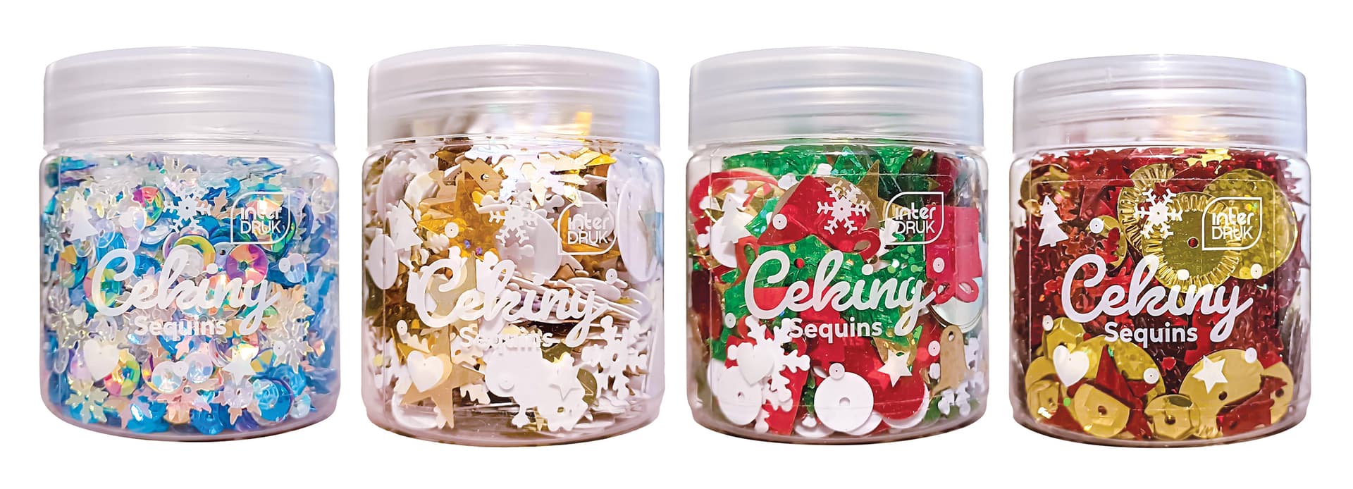 

Cekiny do dekoracji 30g 12 szt. WINTER INTERDRUK