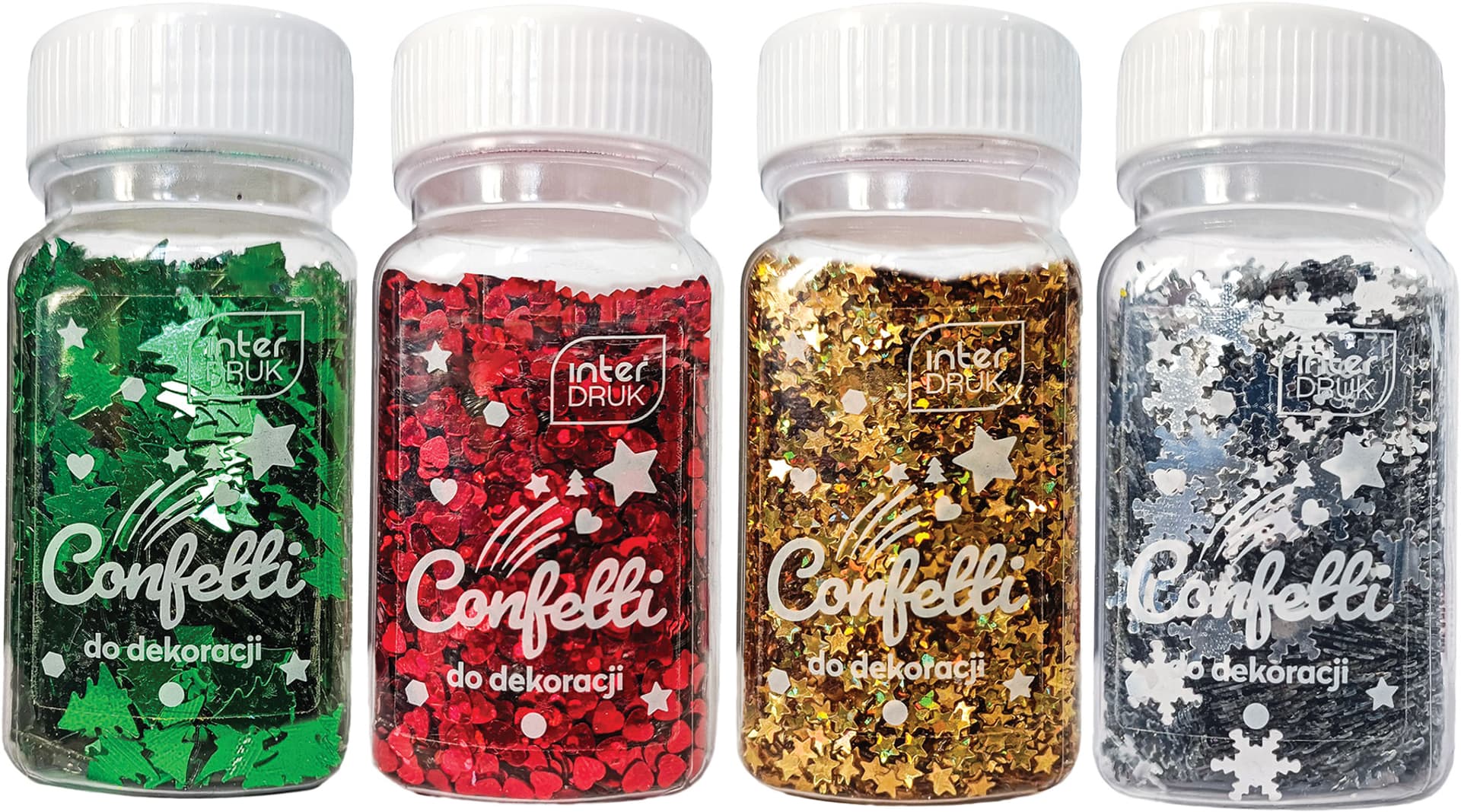 

Confetti do dekoracji 30g WINTER 12szt. INTERDRUK