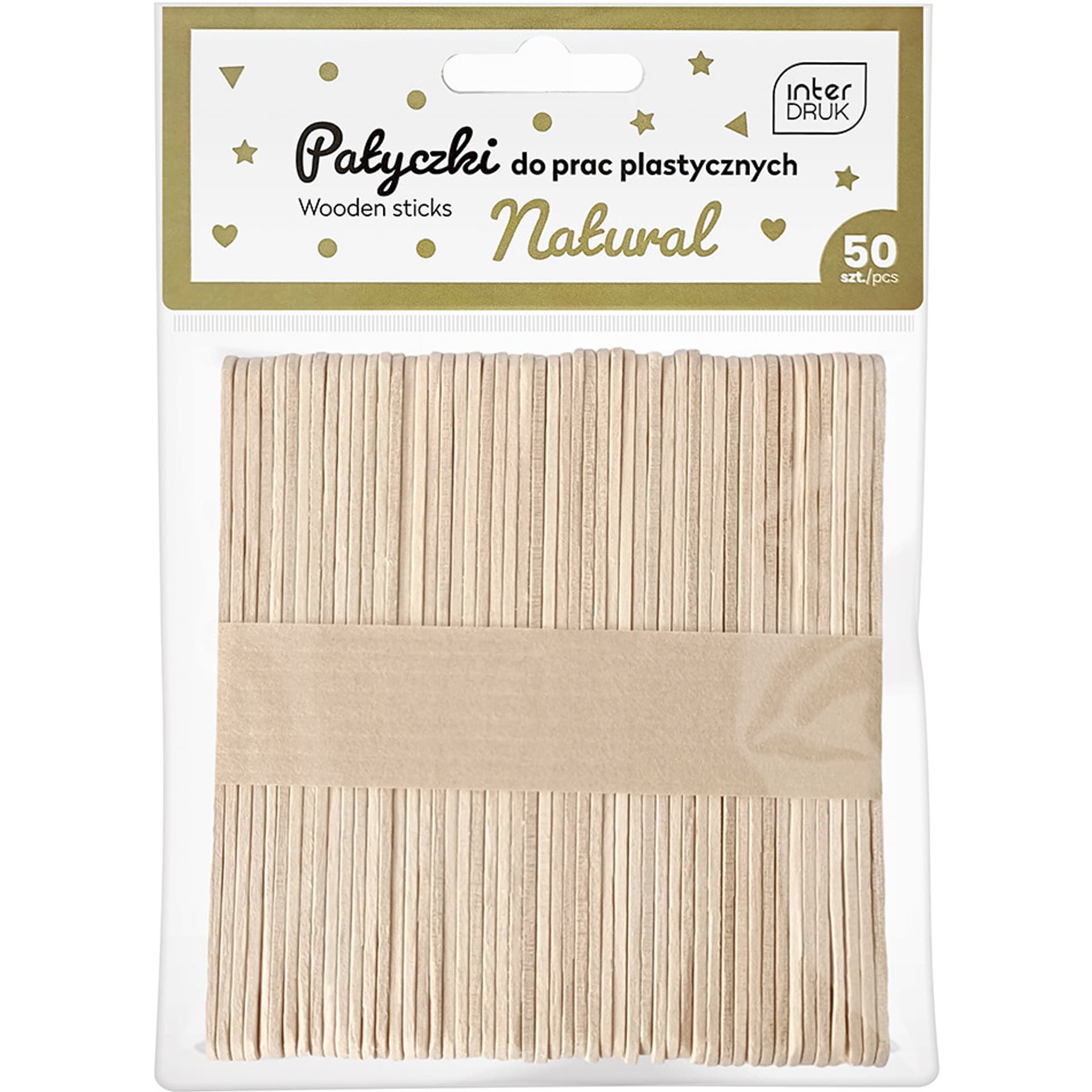 

Naturalne patyczki do prac plastycznych 113x10 50szt. INTERDRUK