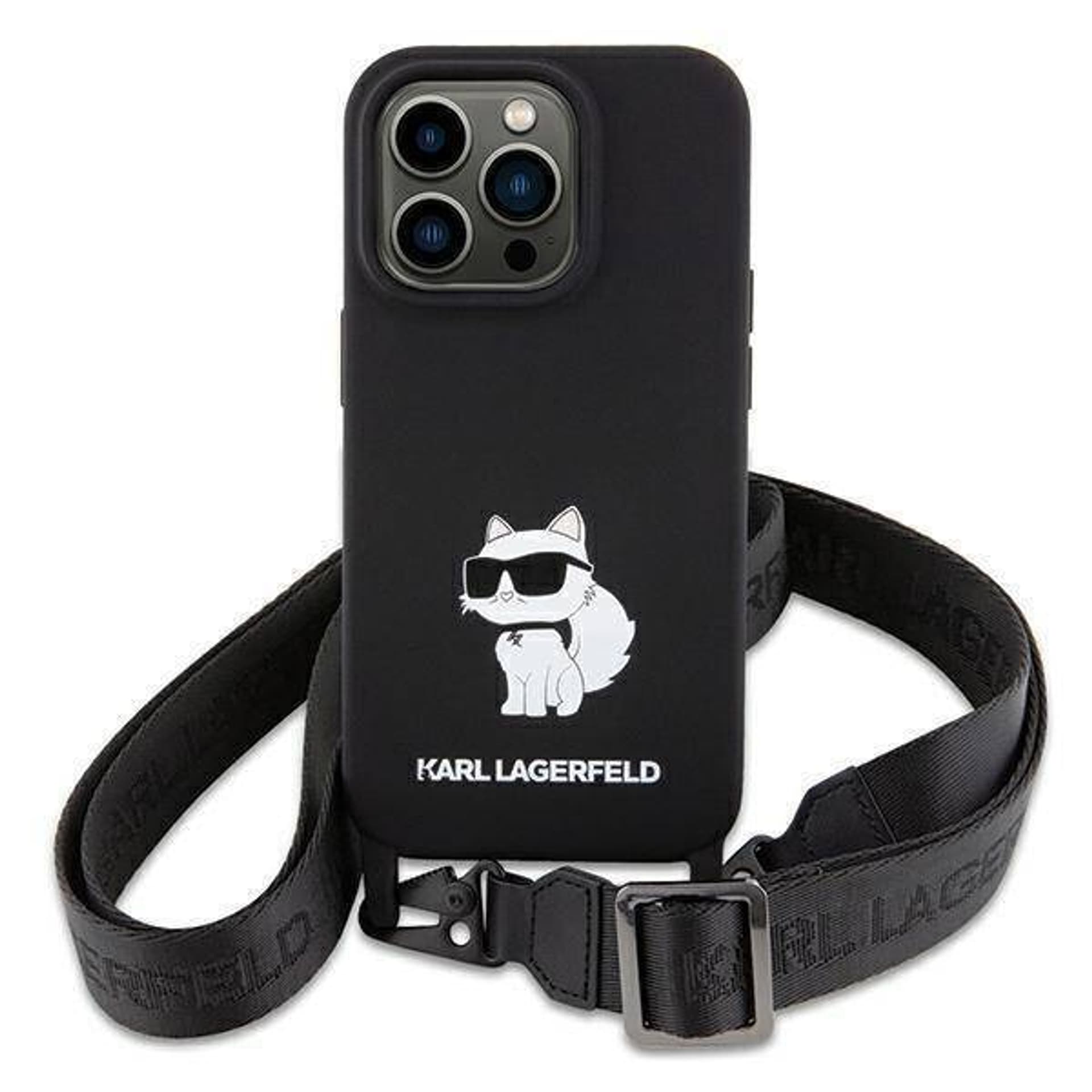 

Karl Lagerfeld KLHCP15SSCBSCNK iPhone 15 6.1" hardcase czarny/black Crossbody Silicone Choupette