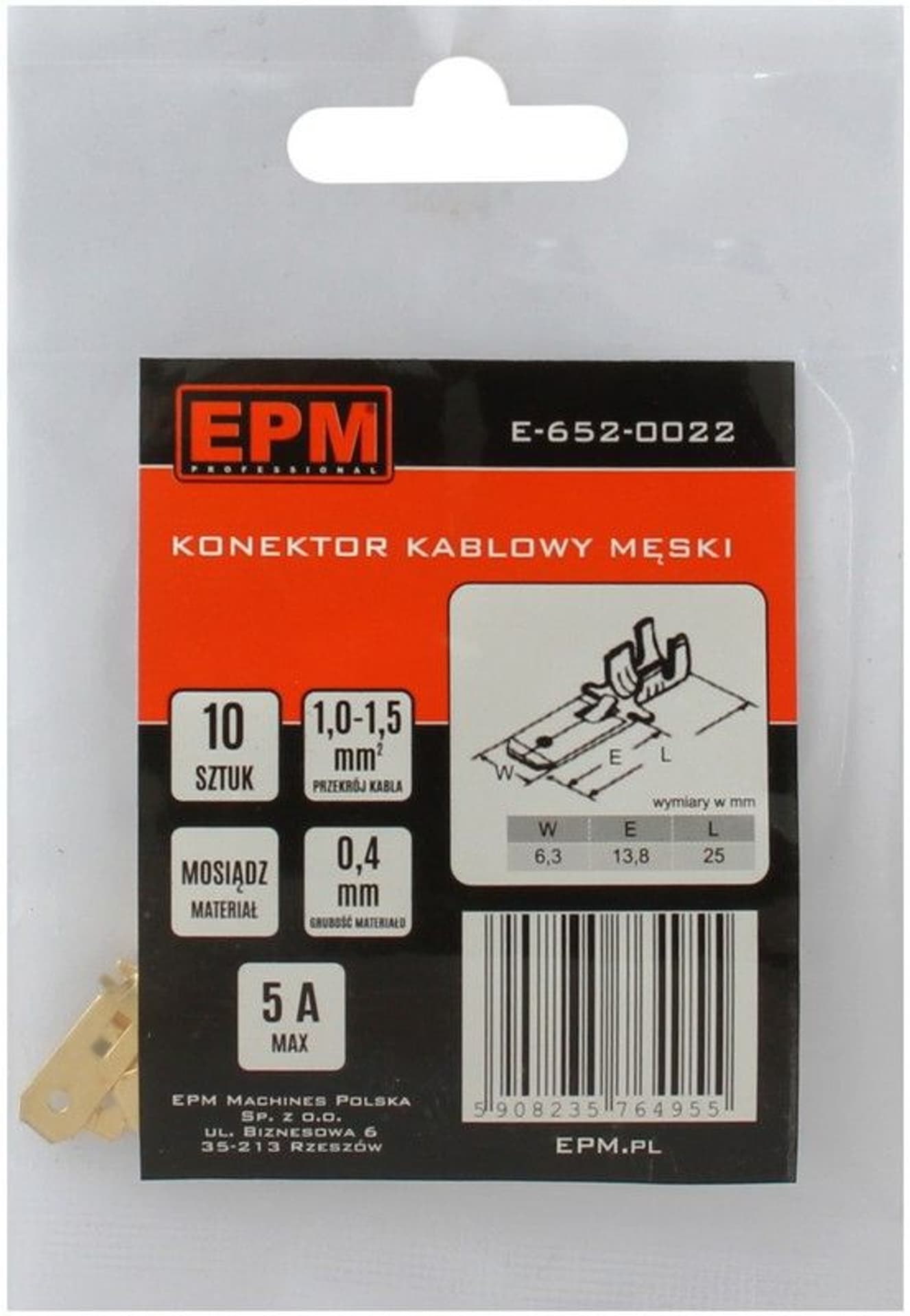

KOŃCÓWKA WSUWANA 1-1.5MM 0 10 SZTUK