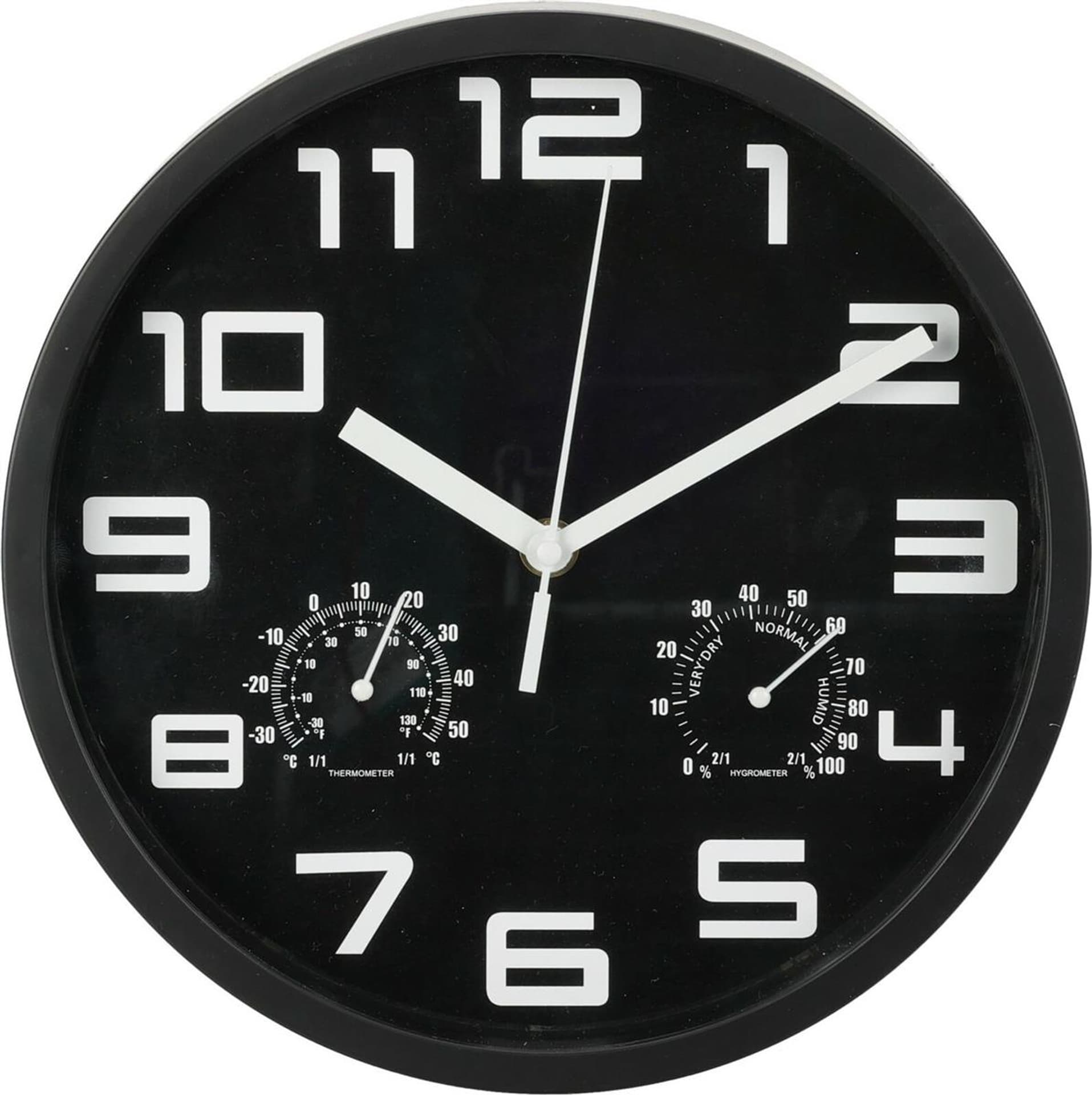 

Zegar Hampton 25cm czarny