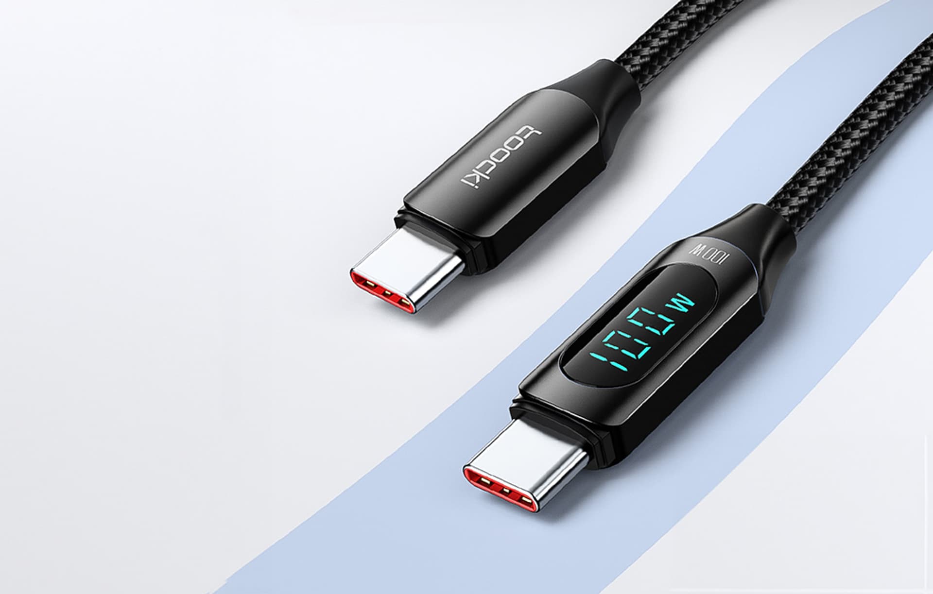

Kabel USB-C do USB-C Toocki, 1m, 100W (czarny)