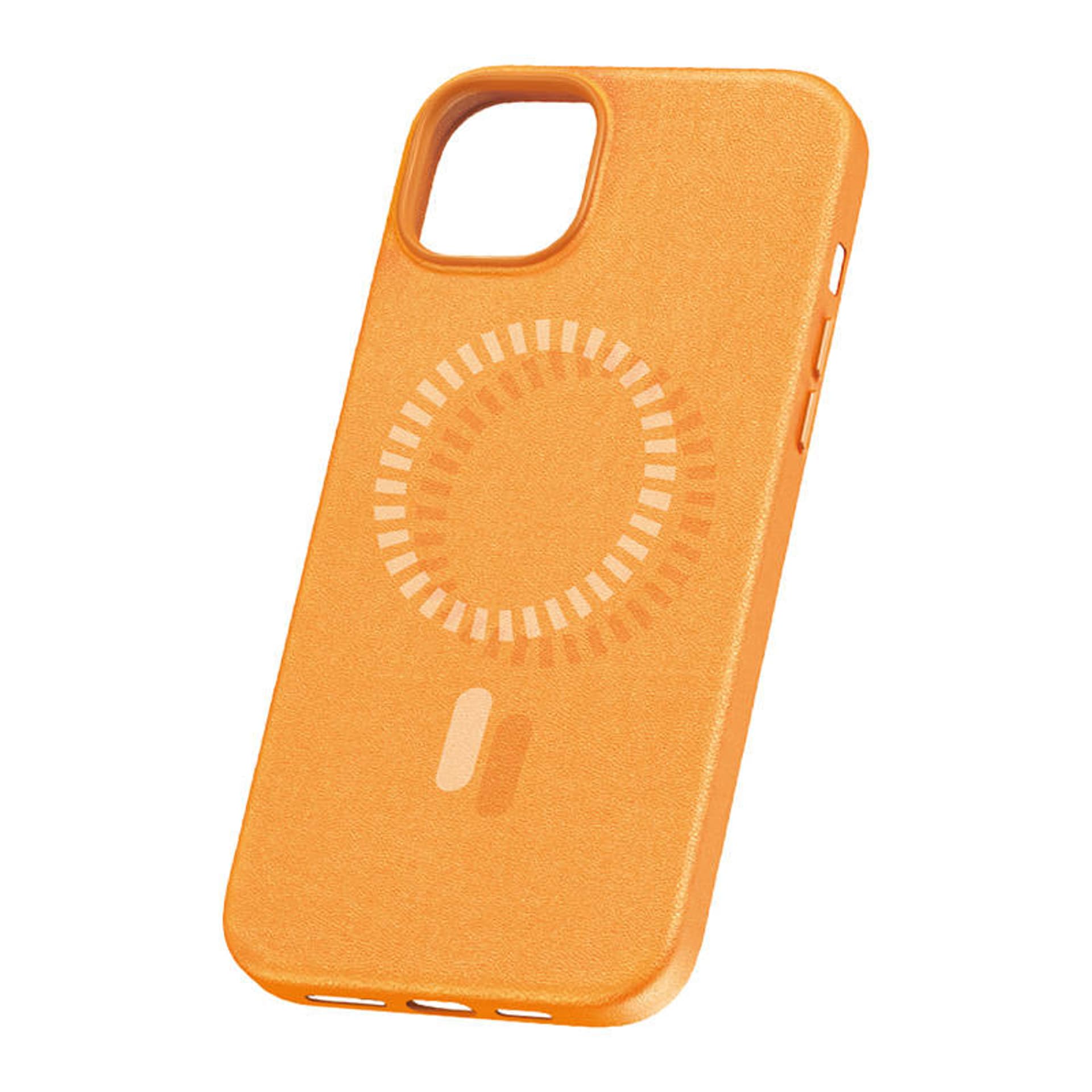 

Magnetyczne Etui na telefon iPhone 15 Pro Baseus Fauxther Series (Pomarańczowe)