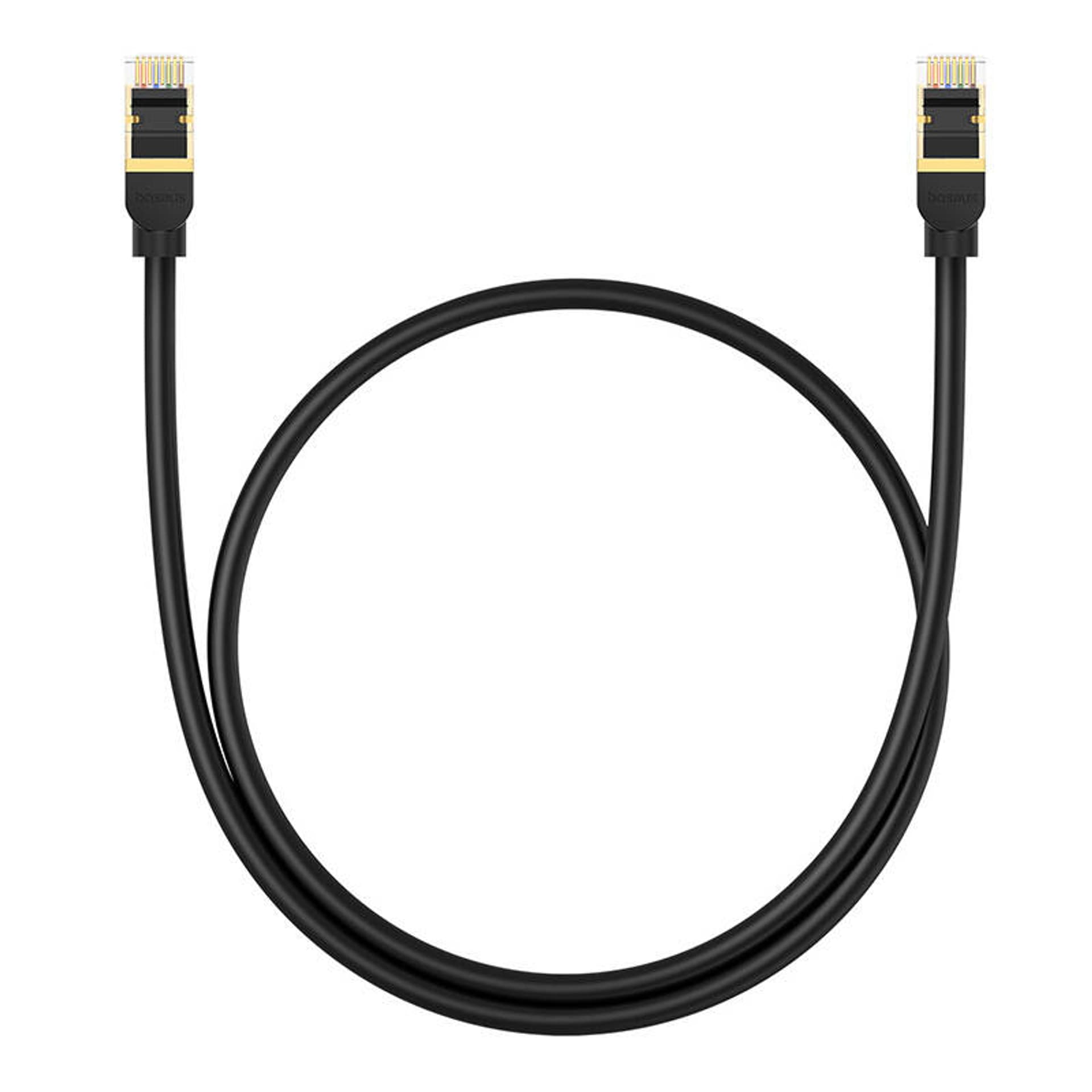 

Kabel sieciowy kat. 8 Baseus Ethernet RJ45, 40Gbps, 0,5m (czarny)