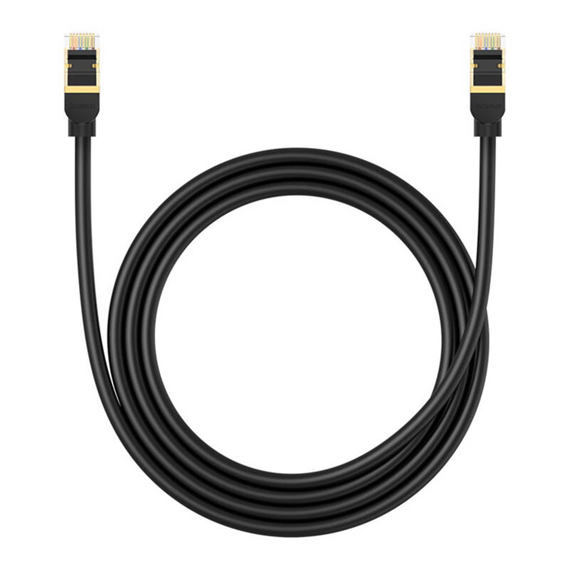 

Kabel sieciowy kat. 8 Baseus Ethernet RJ45, 40Gbps, 1,5m (czarny)