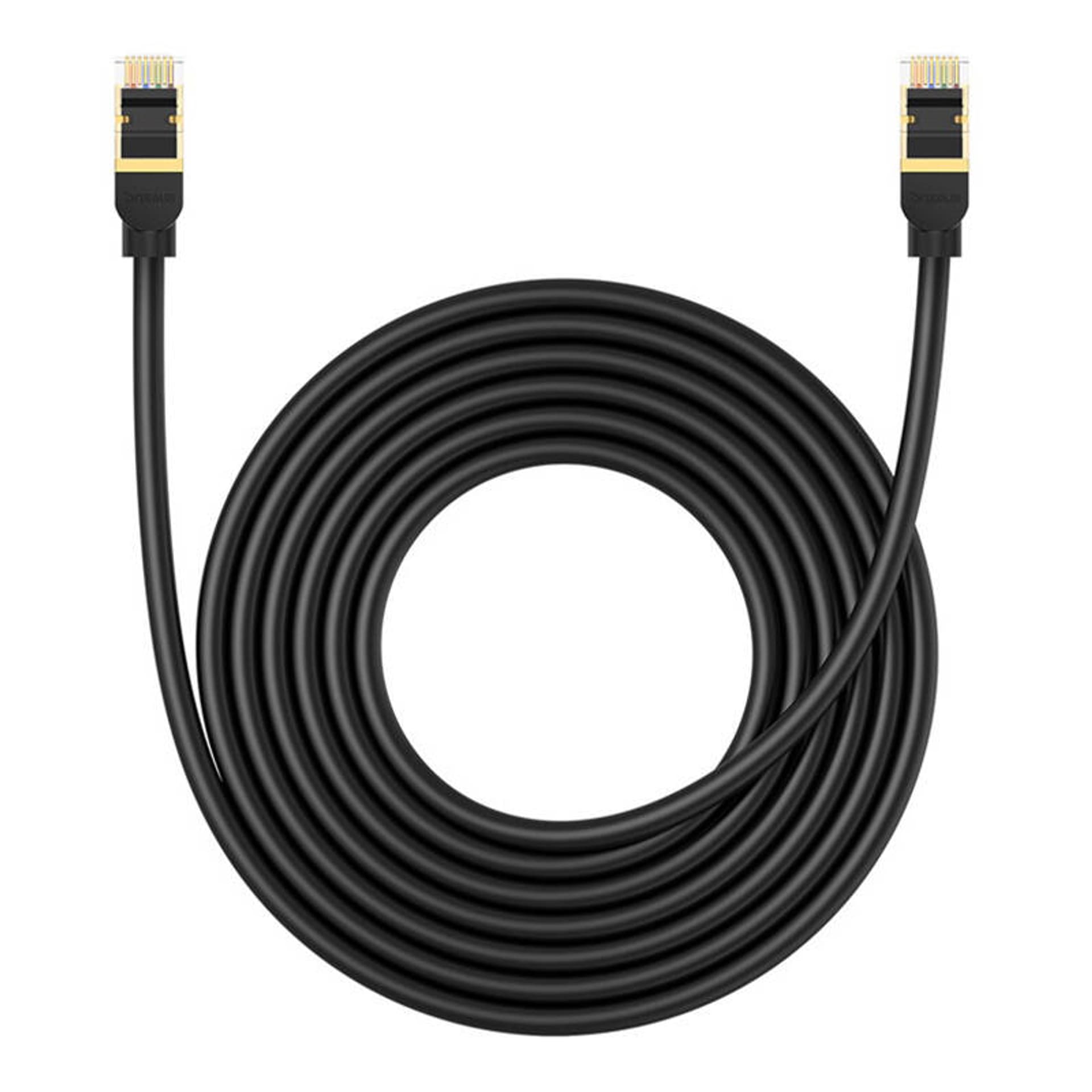 

Kabel sieciowy kat. 8 Baseus Ethernet RJ45, 40Gbps, 5m (czarny)