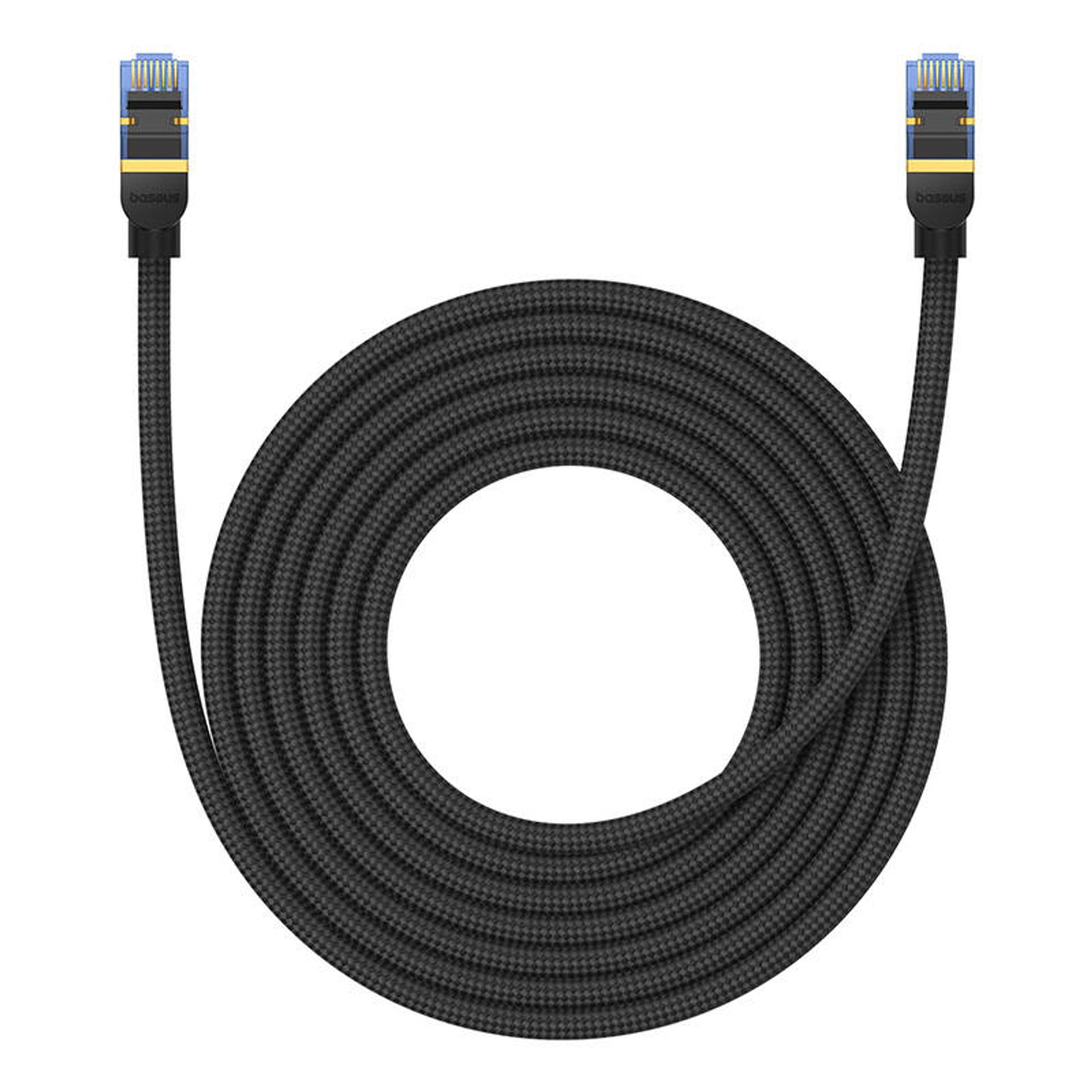 

Kabel sieciowy w oplocie kat. 7 Baseus Ethernet RJ45, 10Gbps, 5m (czarny)