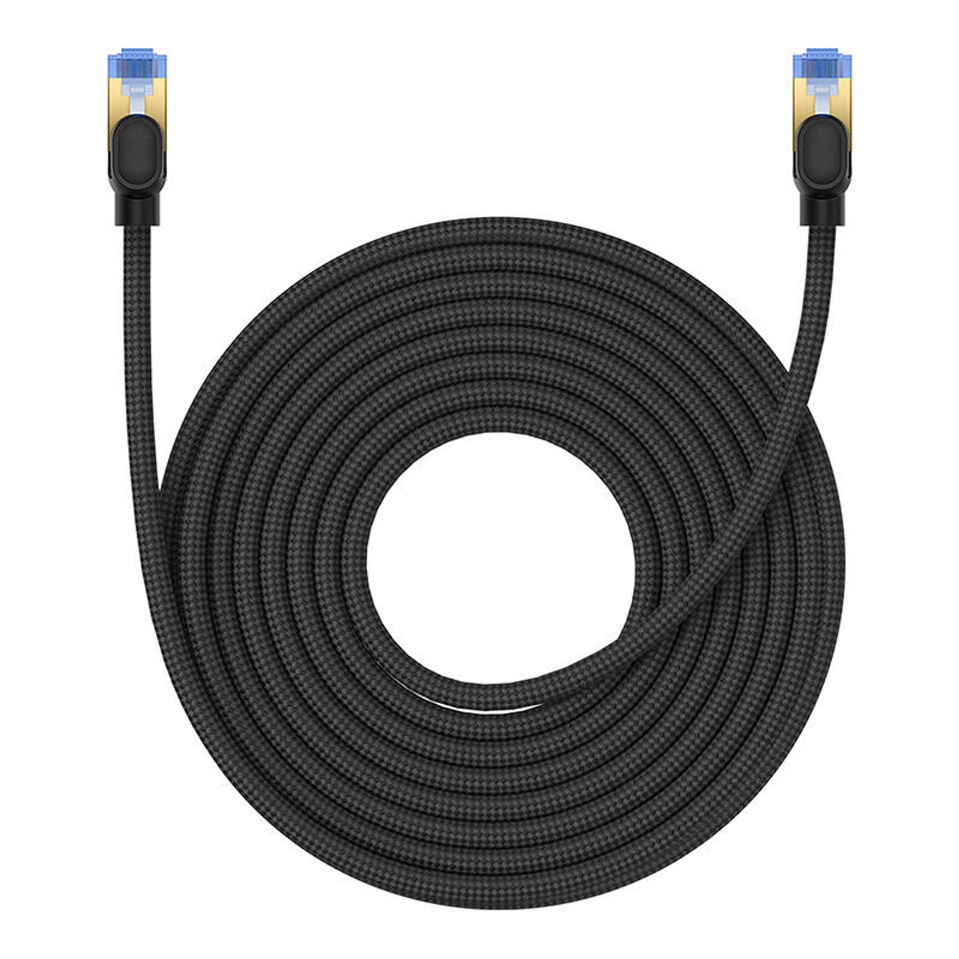 

Kabel sieciowy w oplocie kat. 7 Baseus Ethernet RJ45, 10Gbps, 10m (czarny)