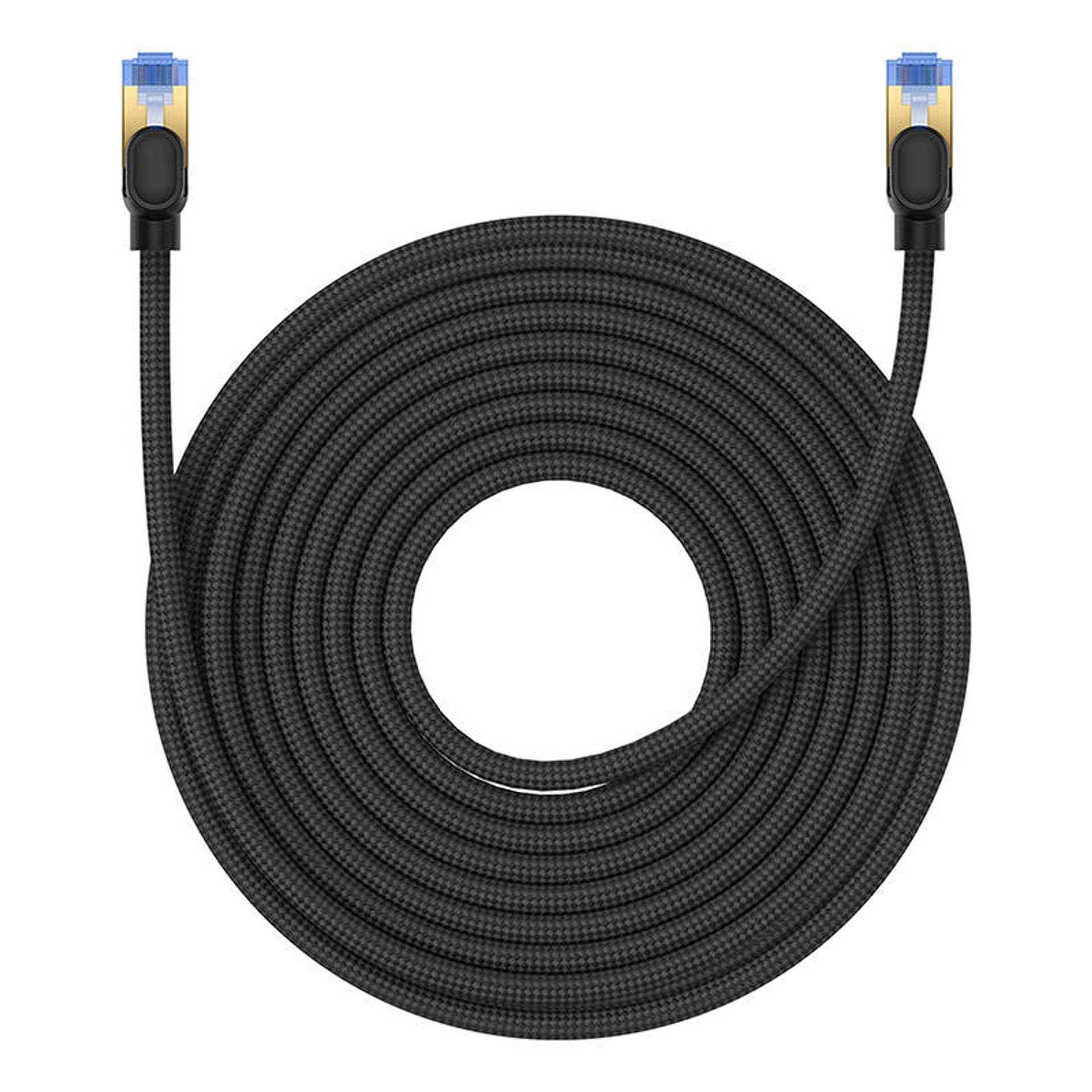 

Kabel sieciowy w oplocie kat. 7 Baseus Ethernet RJ45, 10Gbps, 15m (czarny)