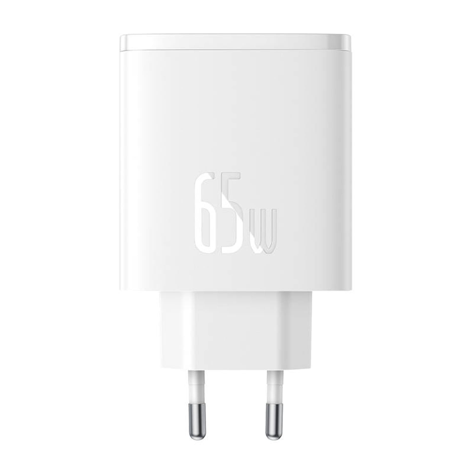 

Ładowarka sieciowa Baseus OS-Cube Pro 2xUSB-C + USB, 65W (biała)