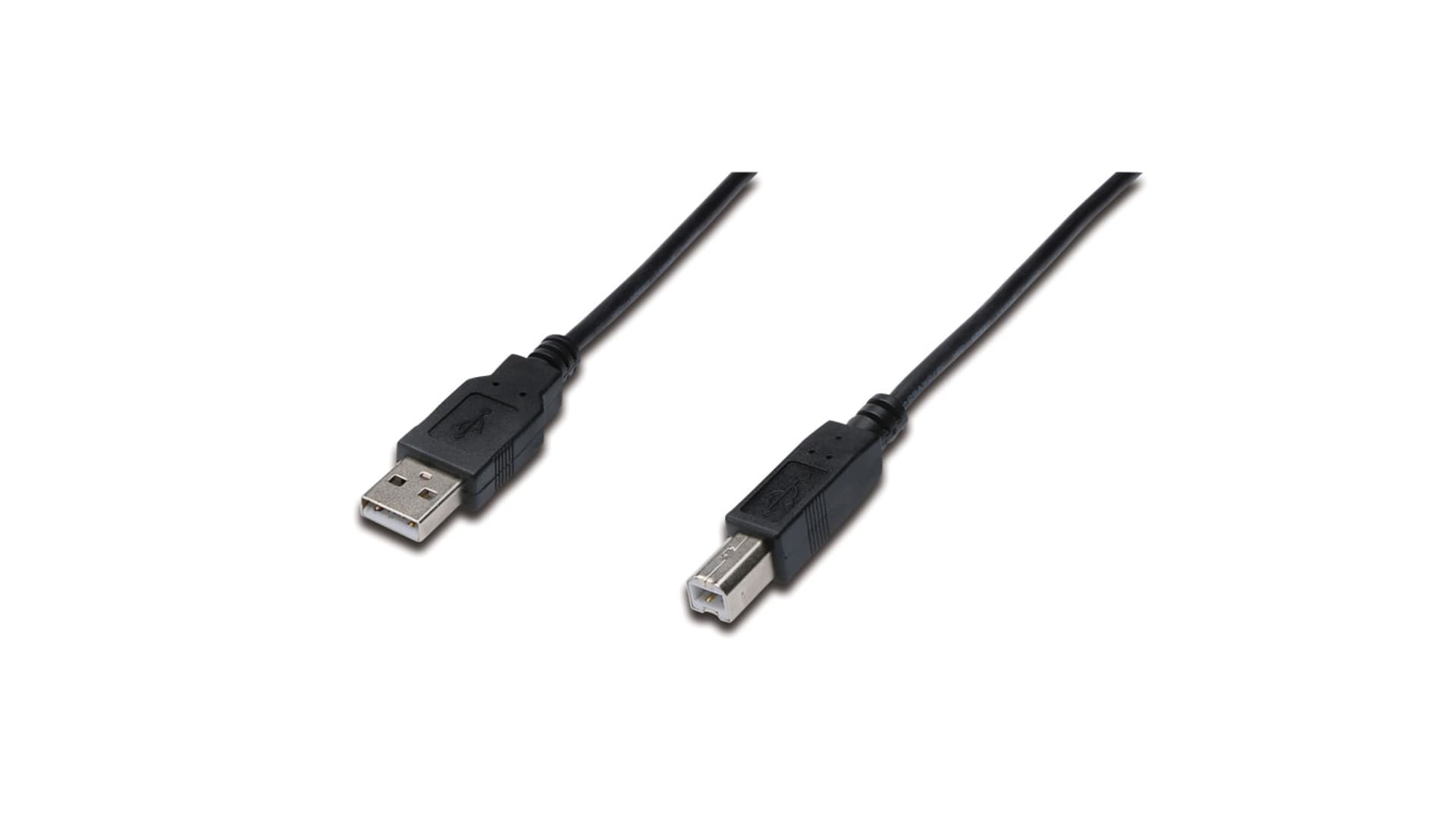 

Kabel połączeniowy USB 2.0 Typ USB A/USB B, M/M czarny 1m AK-300102-010-S