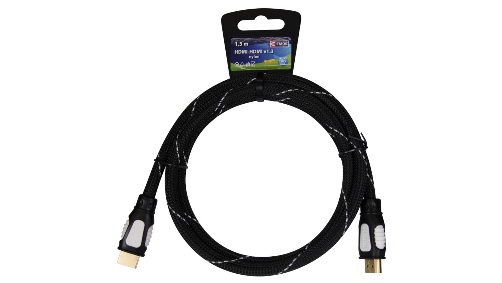 

Kabel HDMI Highspeed with Ethernet 1,5m NYLON ECO SL0301