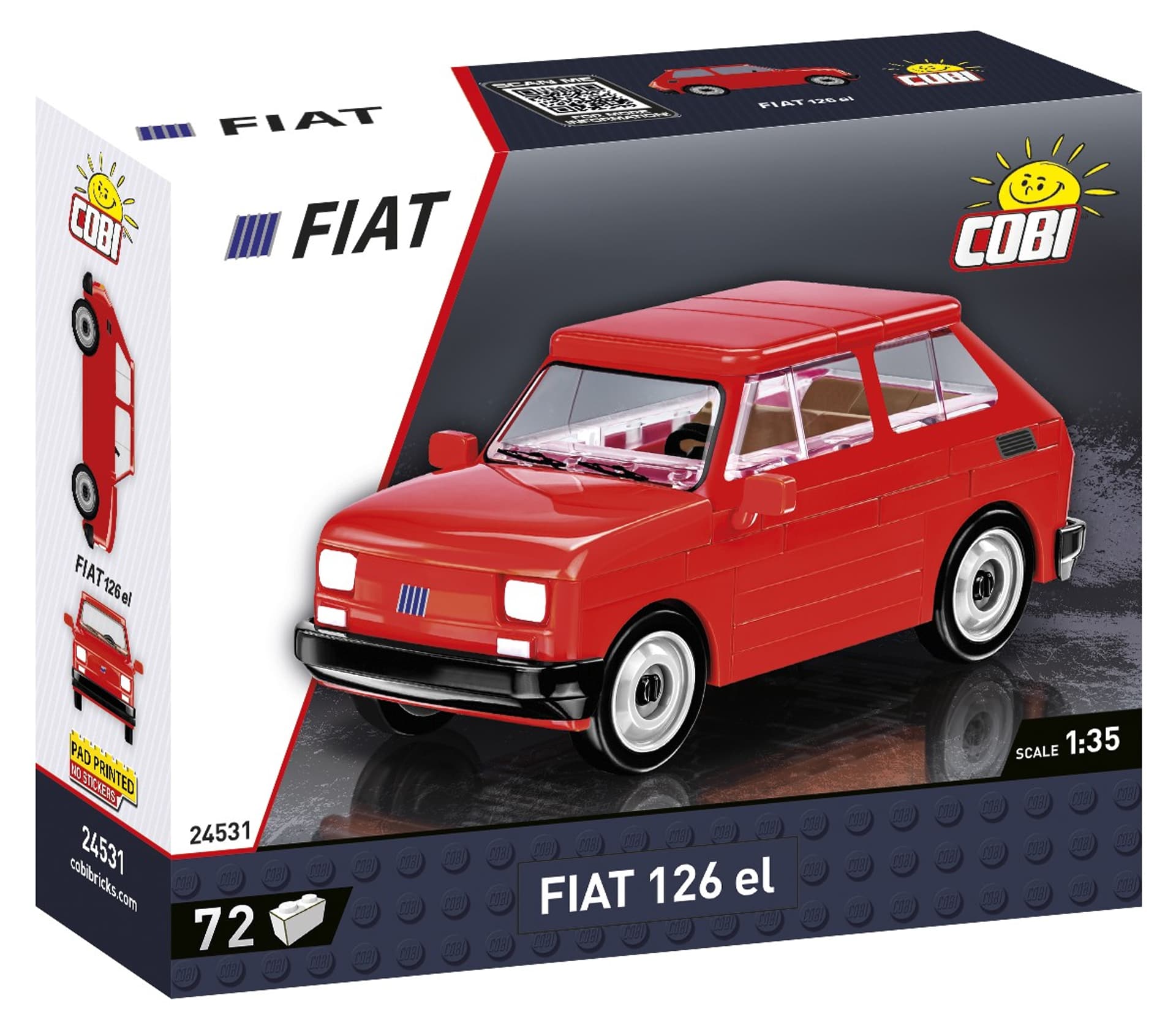 

Cars Mały Fiat 126P 1994 - 1999 72 klocki