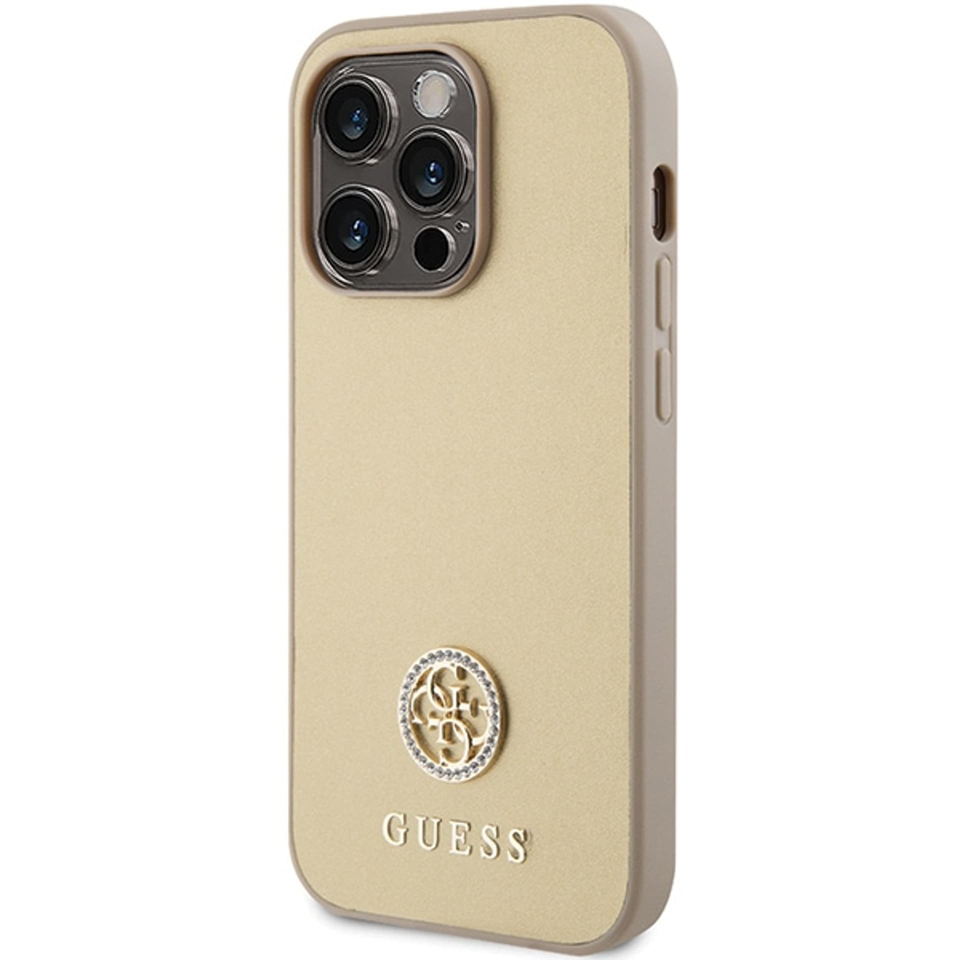 

Guess GUHCP15LPS4DGPD iPhone 15 Pro 6.1" złoty/gold hardcase Strass Metal Logo