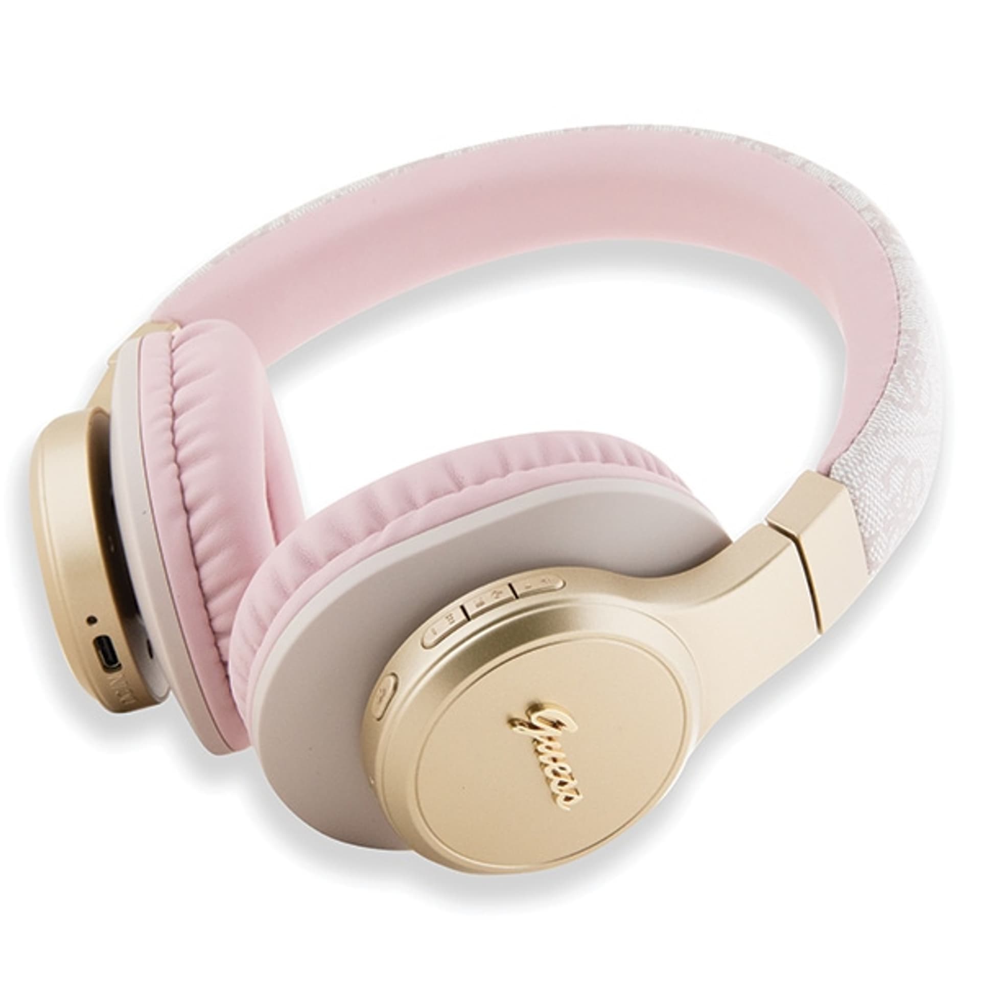 

Guess słuchawki nauszne Bluetooth GUBH604GEMP różowy/pink 4G Script