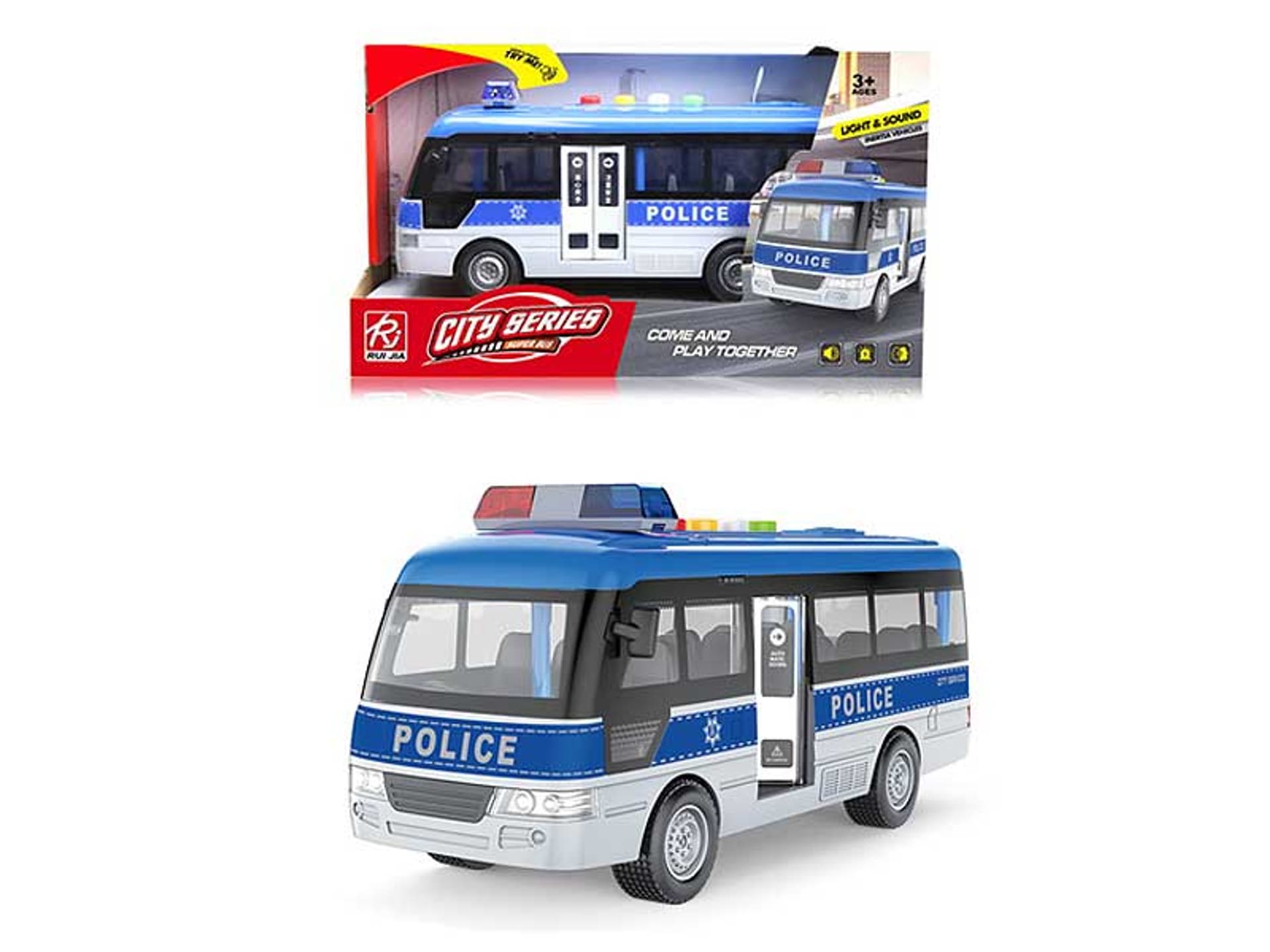 

AUTOBUSIK POLICYJNY ZE ŚWIATŁEM I DŹWIĘKIEM