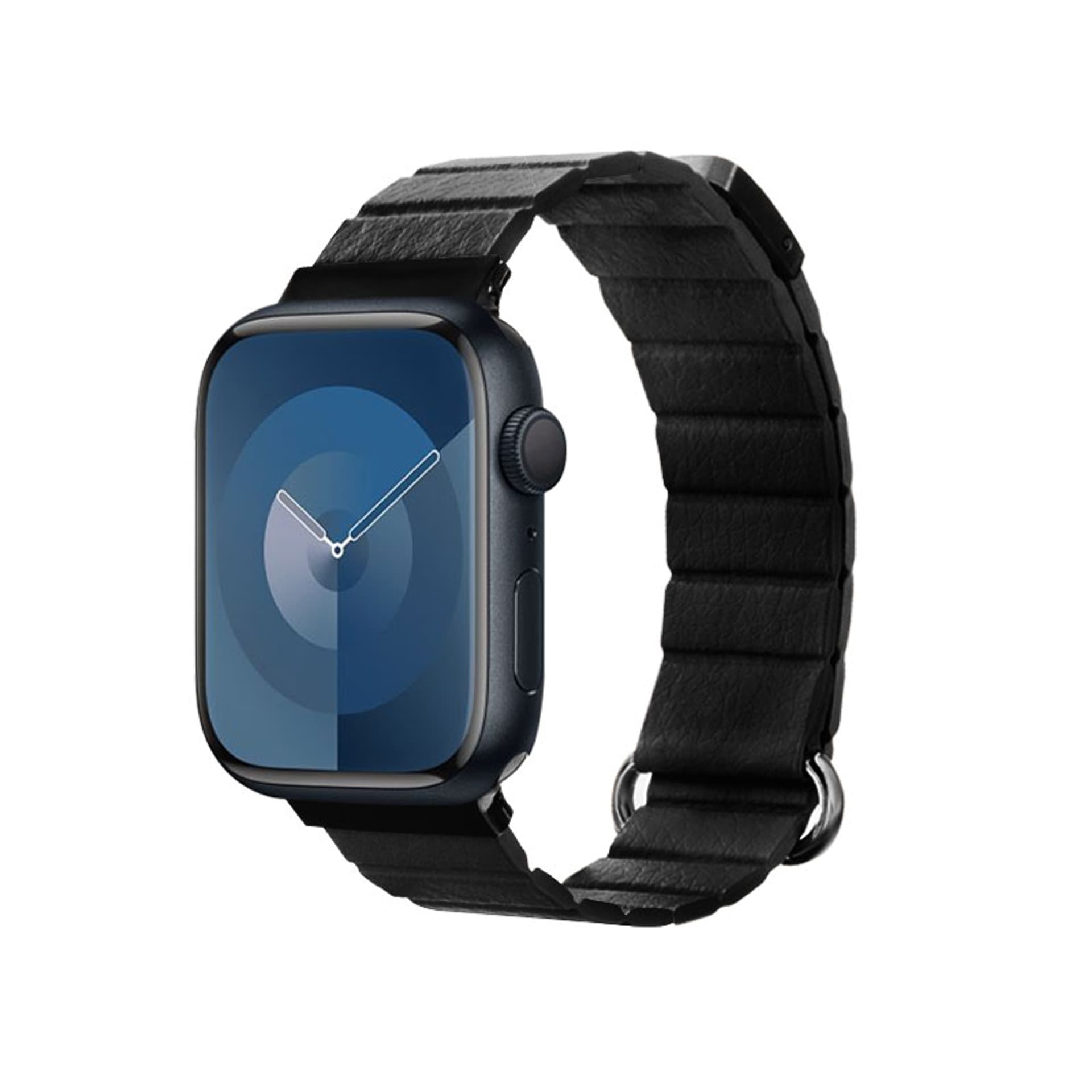 

Crong Eclipse - Skórzany pasek magnetyczny Apple Watch 42/44/45/49 mm (czarny)