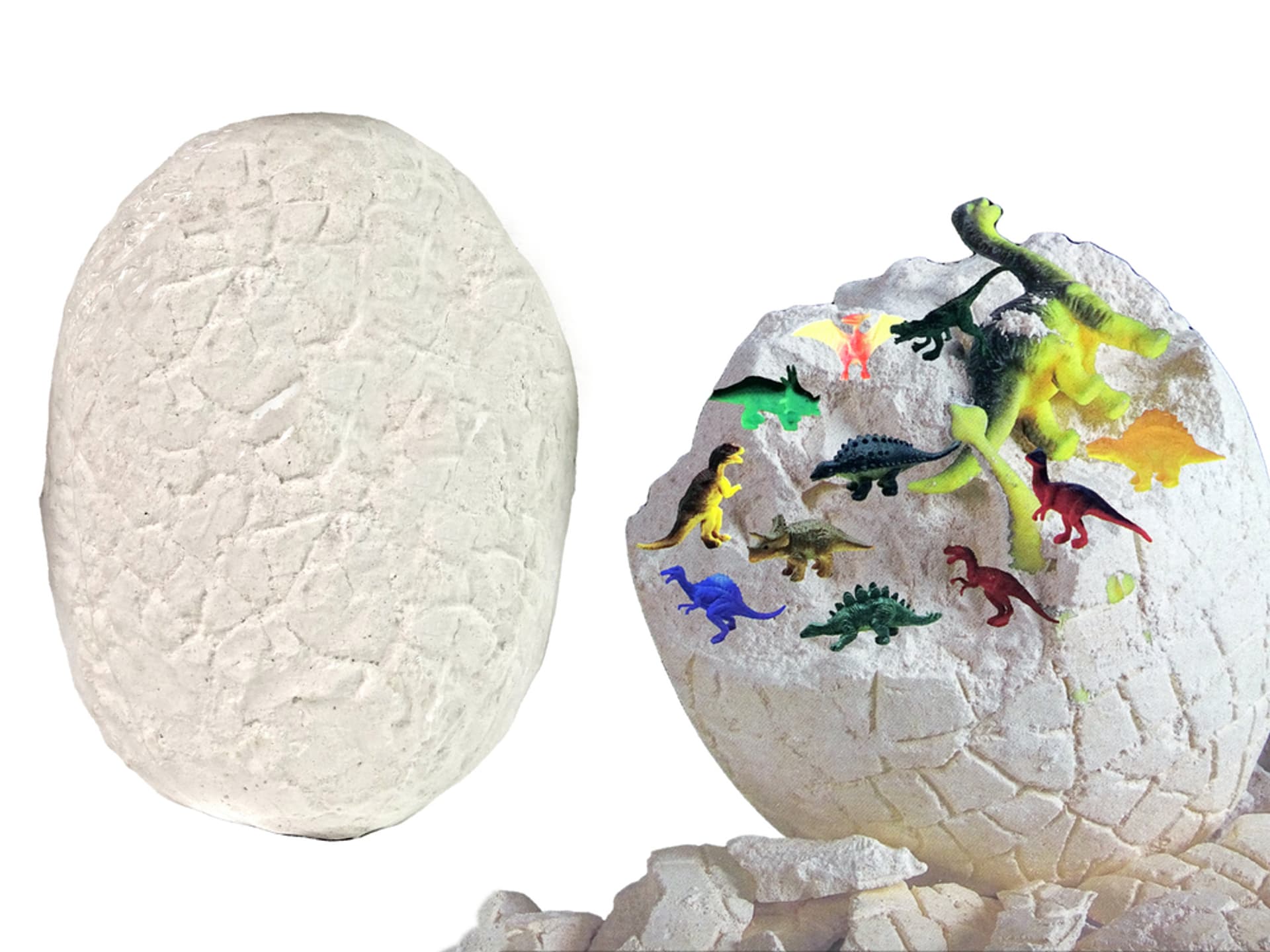 

Zestaw Archeologiczny Wykopaliska Ogromne Jajo 12 Figurek Dinozaur