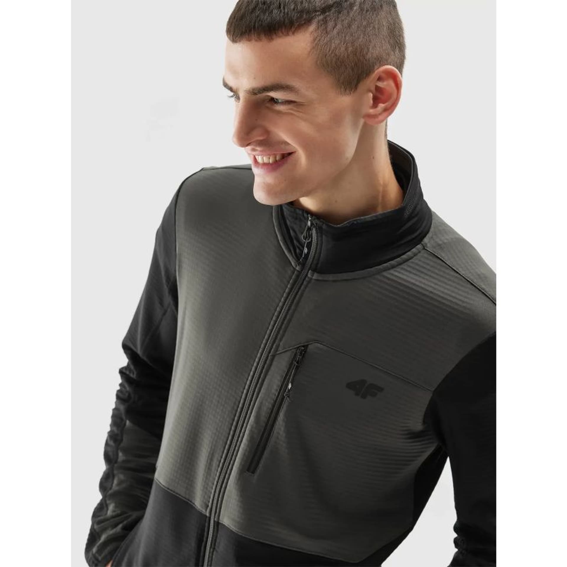 

Bluza polarowa 4F M 4FAW23TFLEM118 (kolor Czarny. Szary/Srebrny)