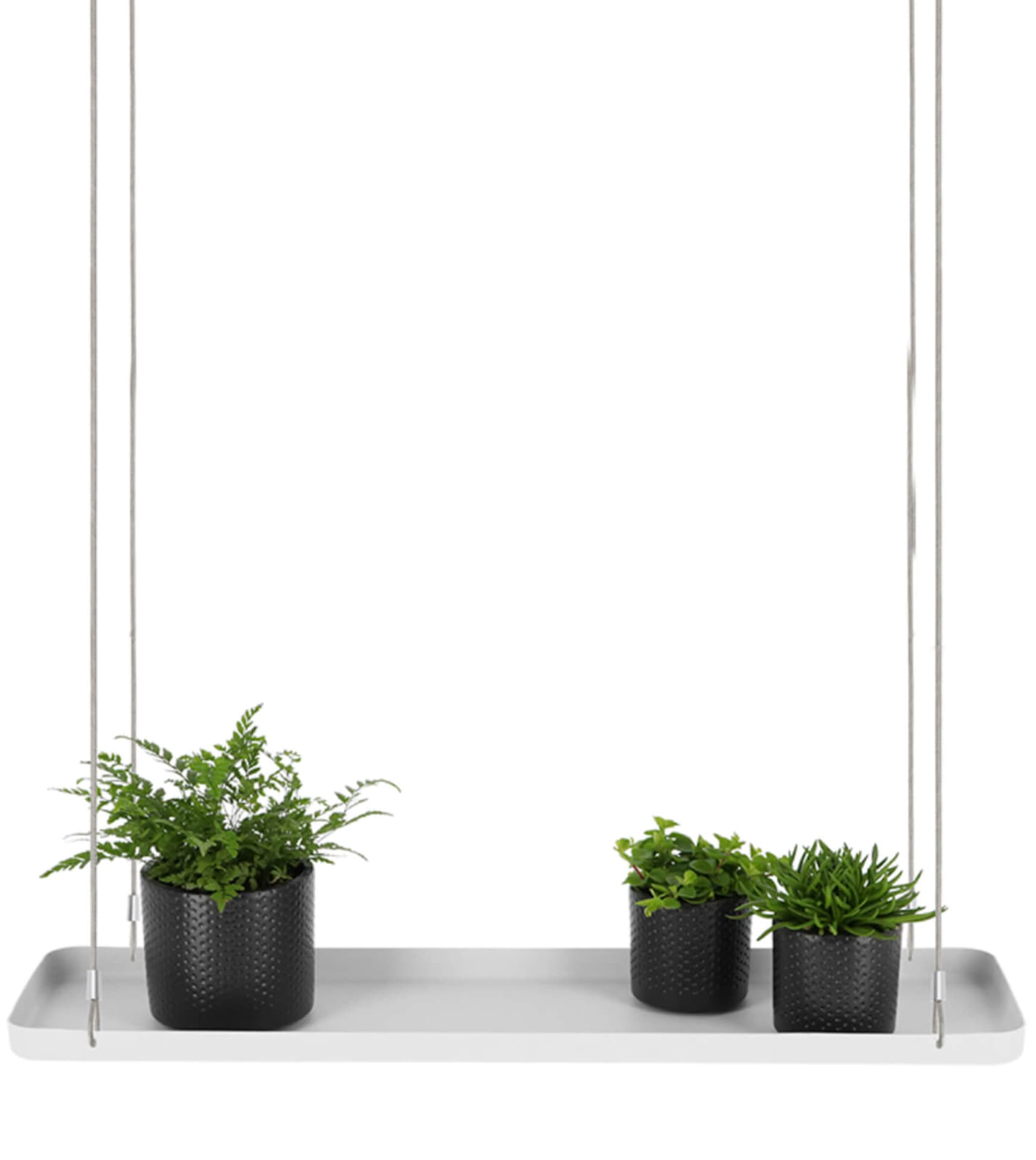 

Kwietnik wiszący 58x15x21 cm biały