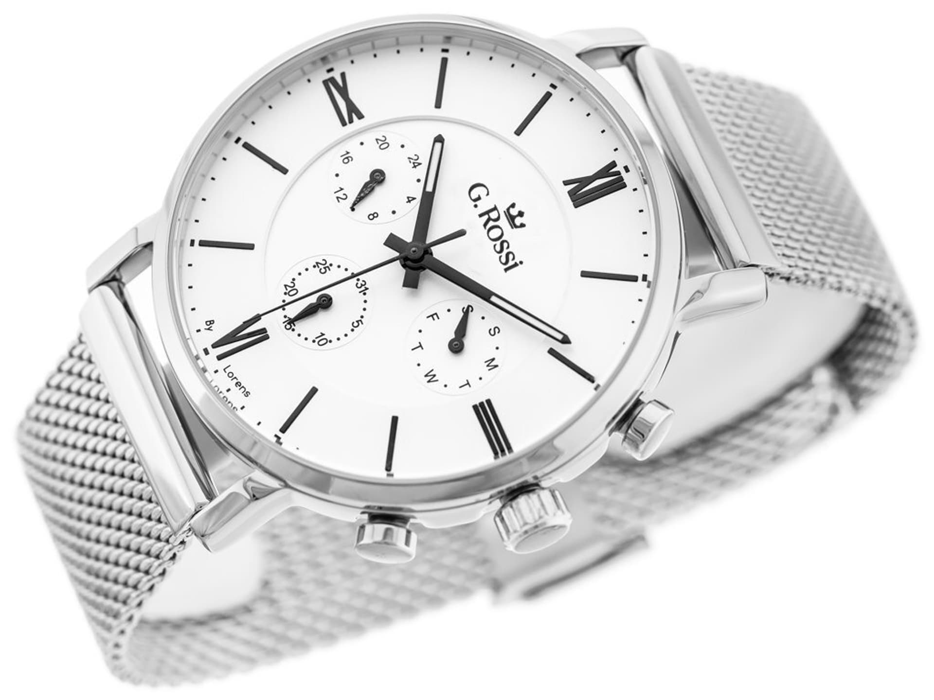

ZEGAREK G. ROSSI - E-6182B-3C1 - EXCLUSIVE (zg284a) + BOX, Zg284a) + bo