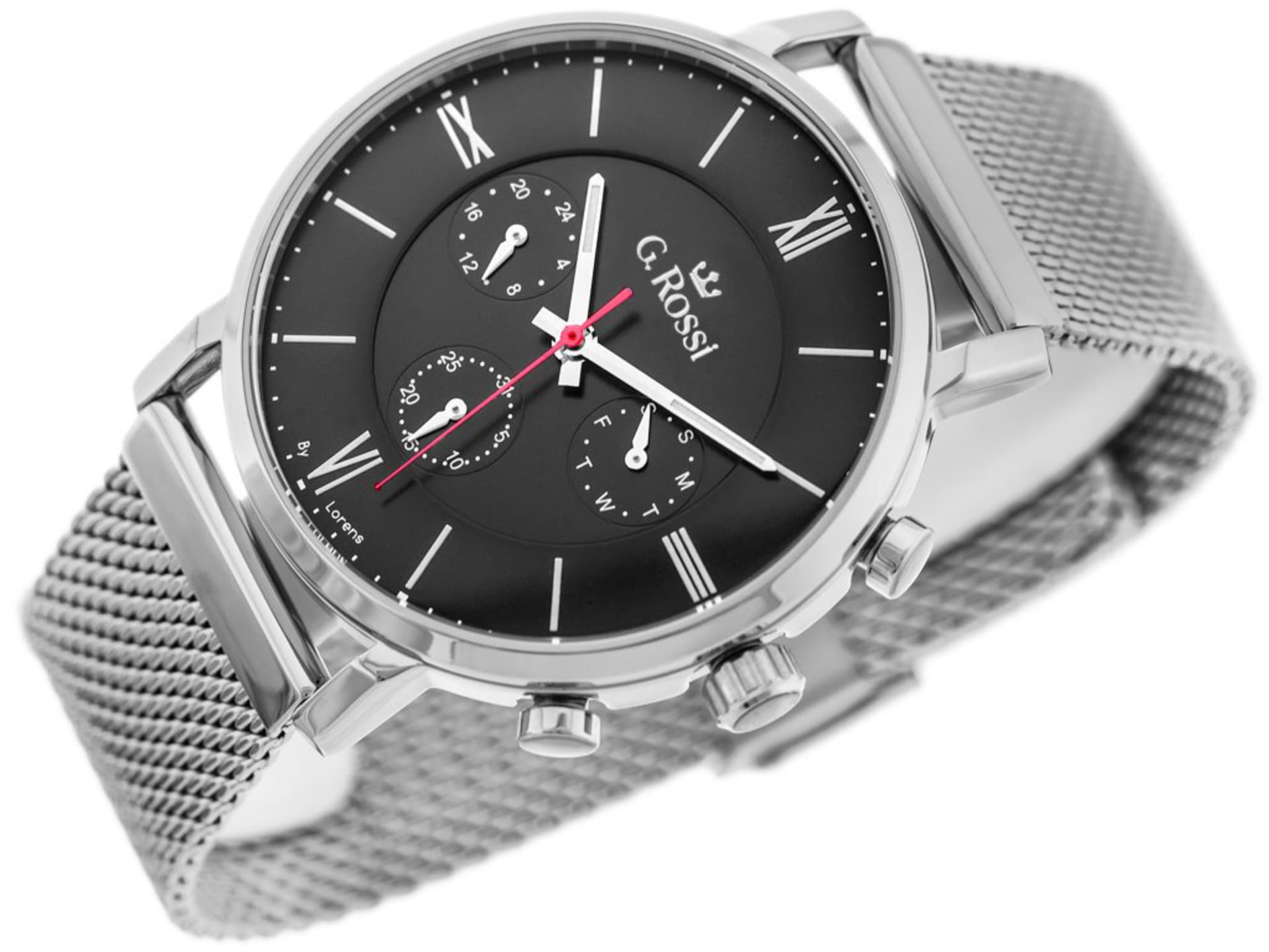 

ZEGAREK G. ROSSI - E-6182B-1C1 - EXCLUSIVE (zg284b) + BOX, Zg284b) + bo