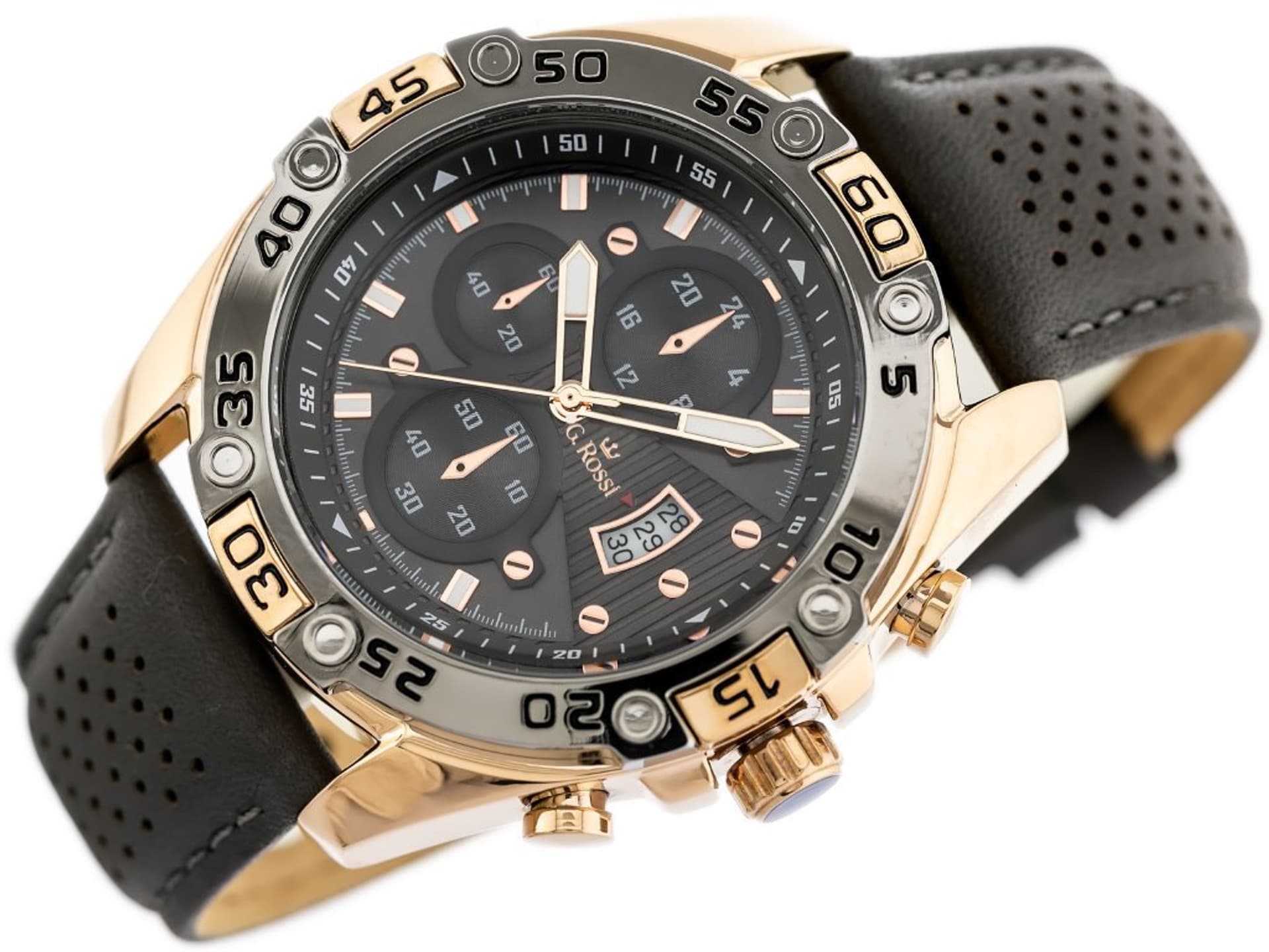 

ZEGAREK G. ROSSI - 8754A-1B3 (zg113k) + BOX, Zg113k) + bo